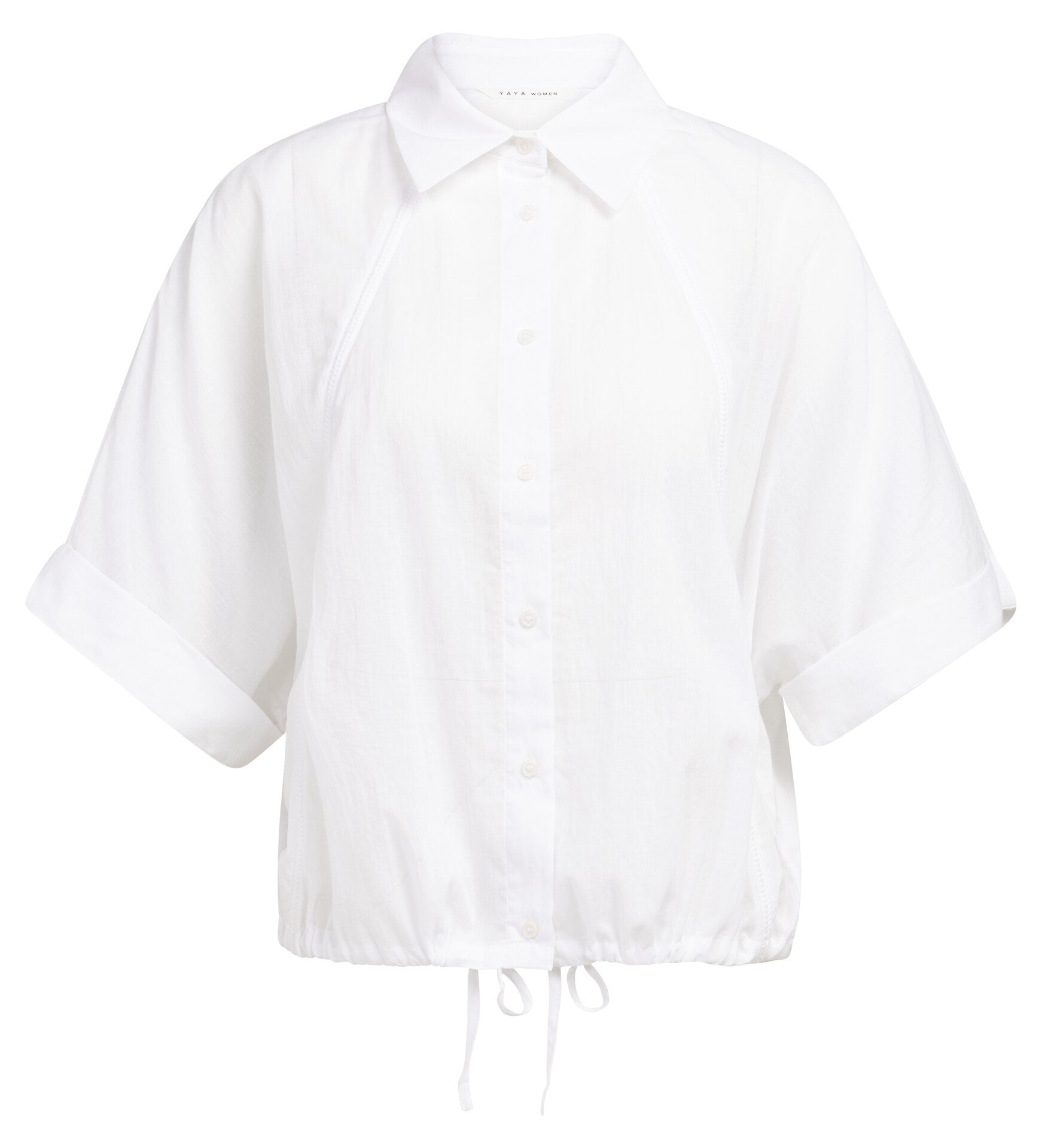 Luftige Bluse mit geflochtenen Details