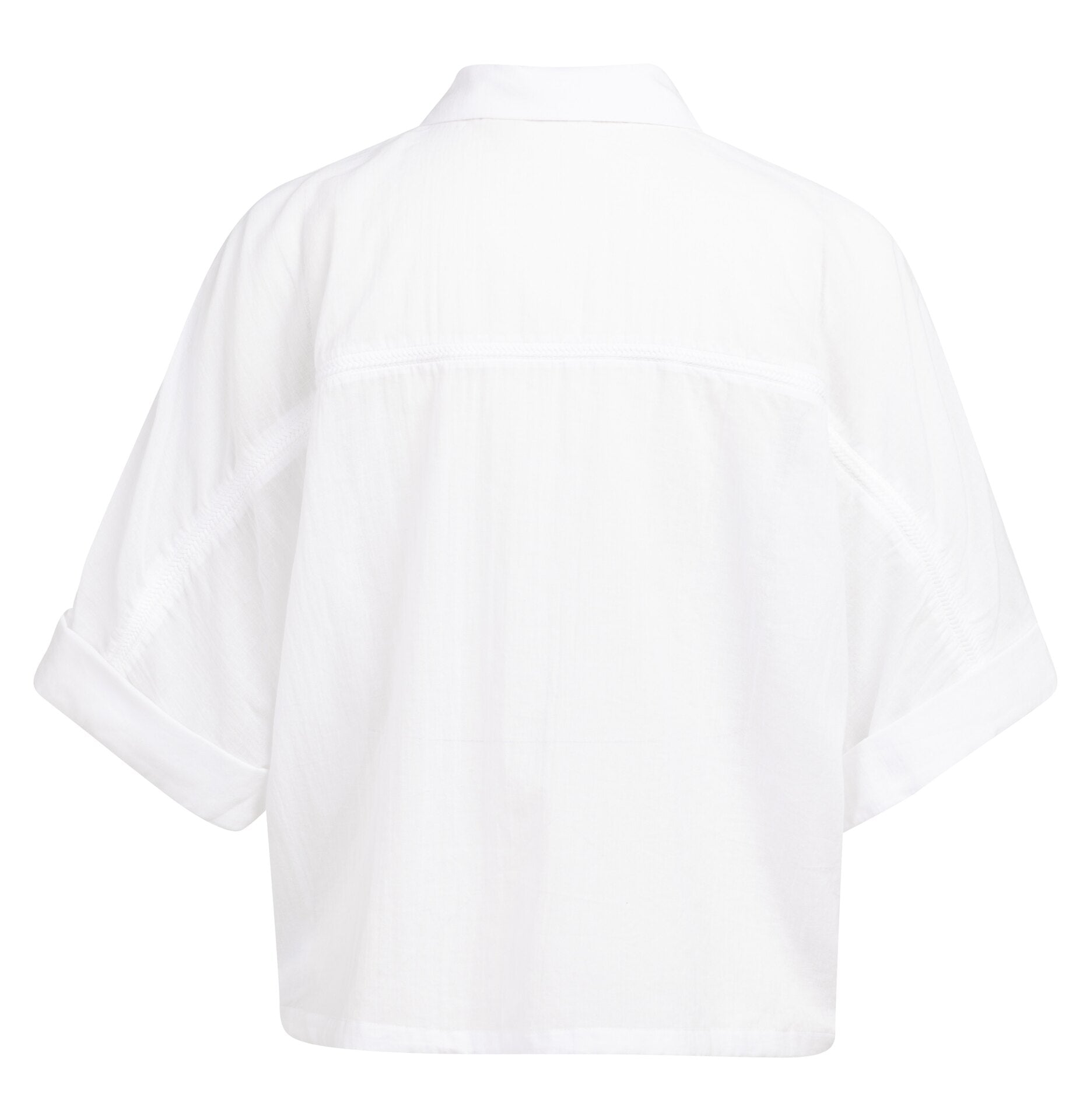 Luftige Bluse mit geflochtenen Details