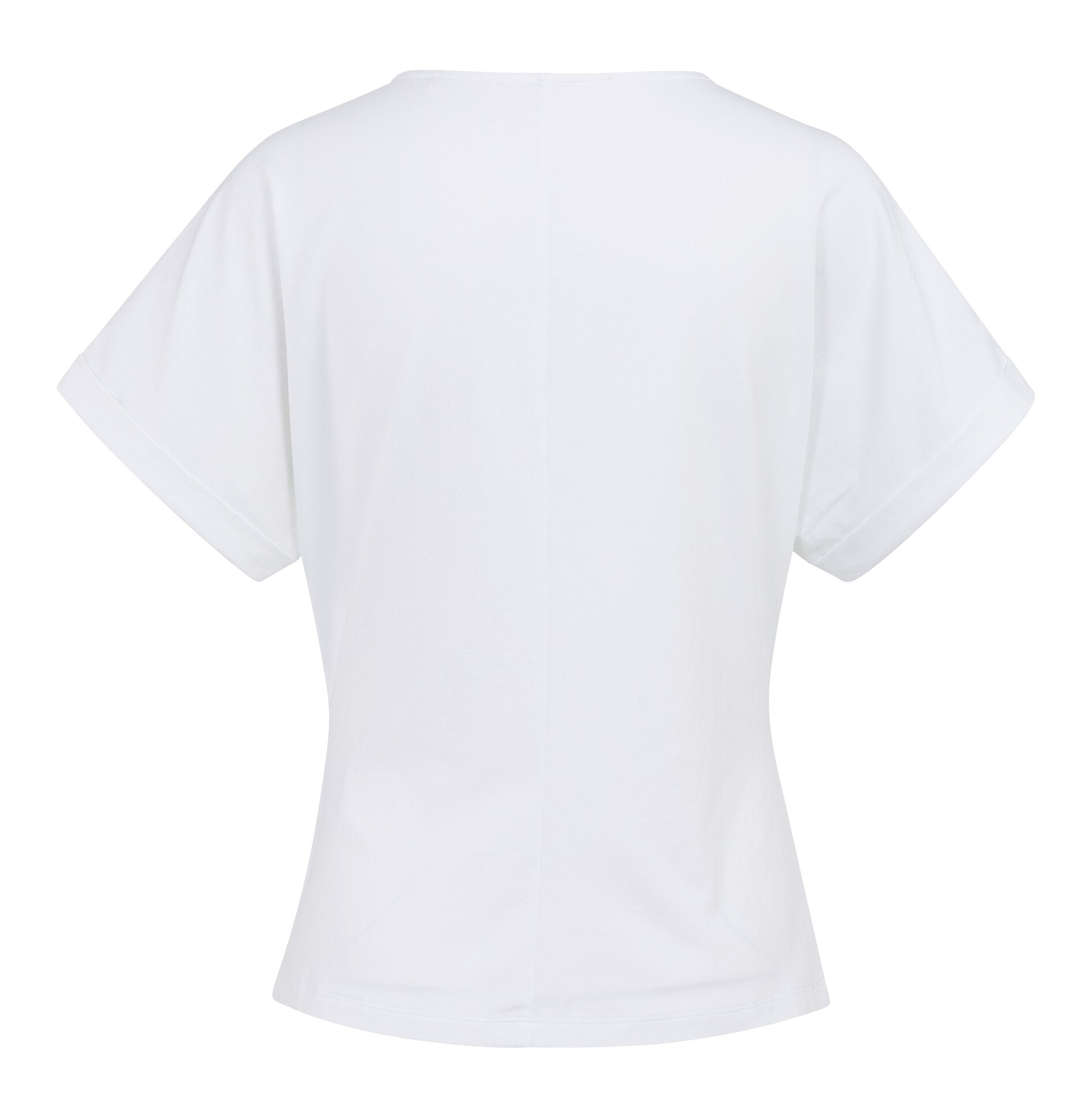 Das fließende Shirt in Weiß und Braun