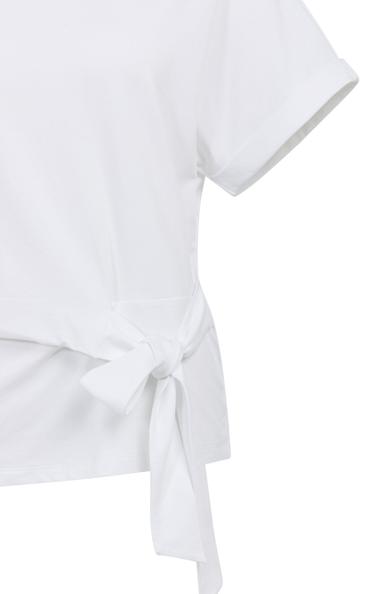 Das fließende Shirt in Weiß und Braun