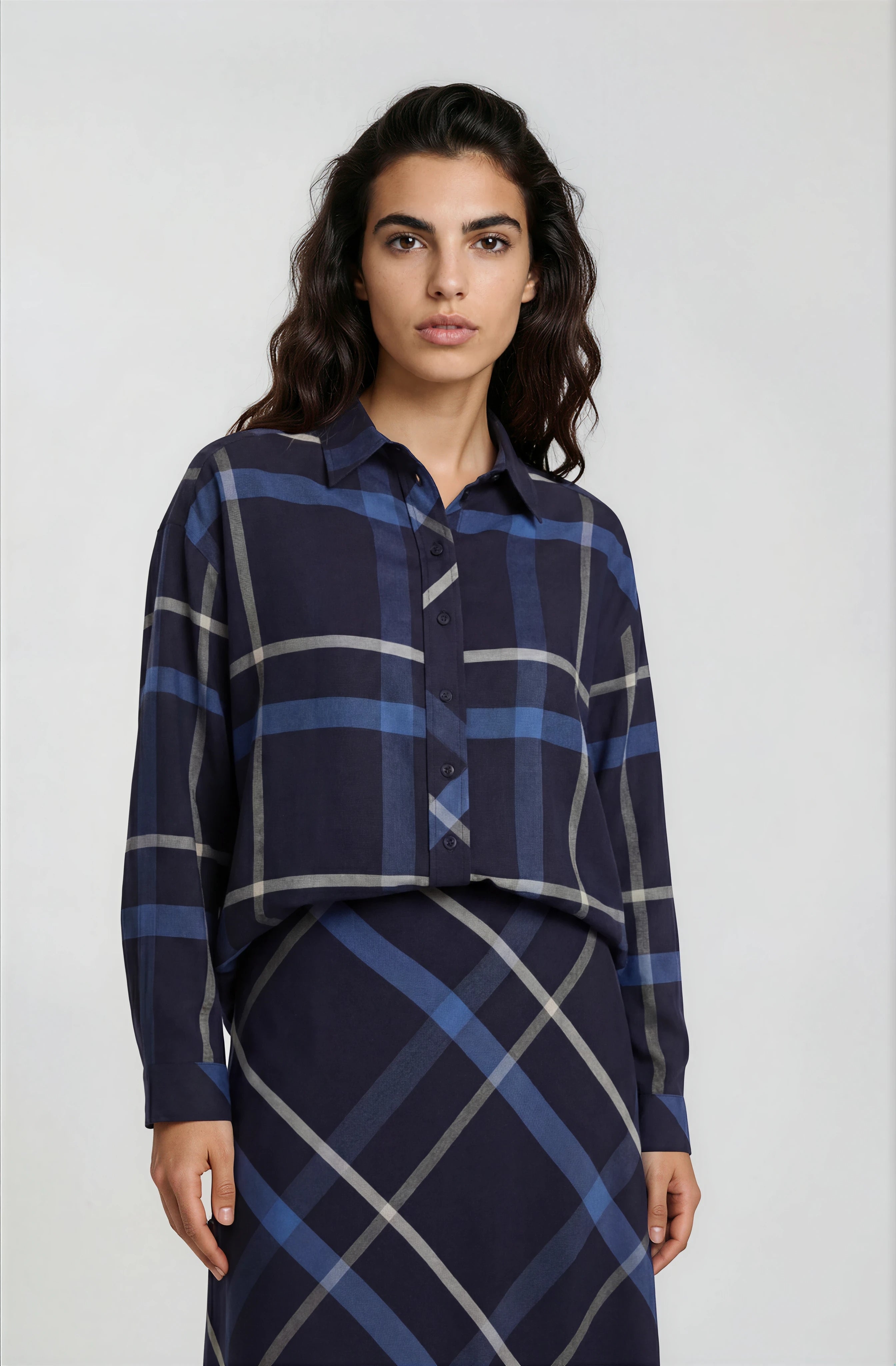 Klassischer Karo-Look im entspannten Oversize-Stil