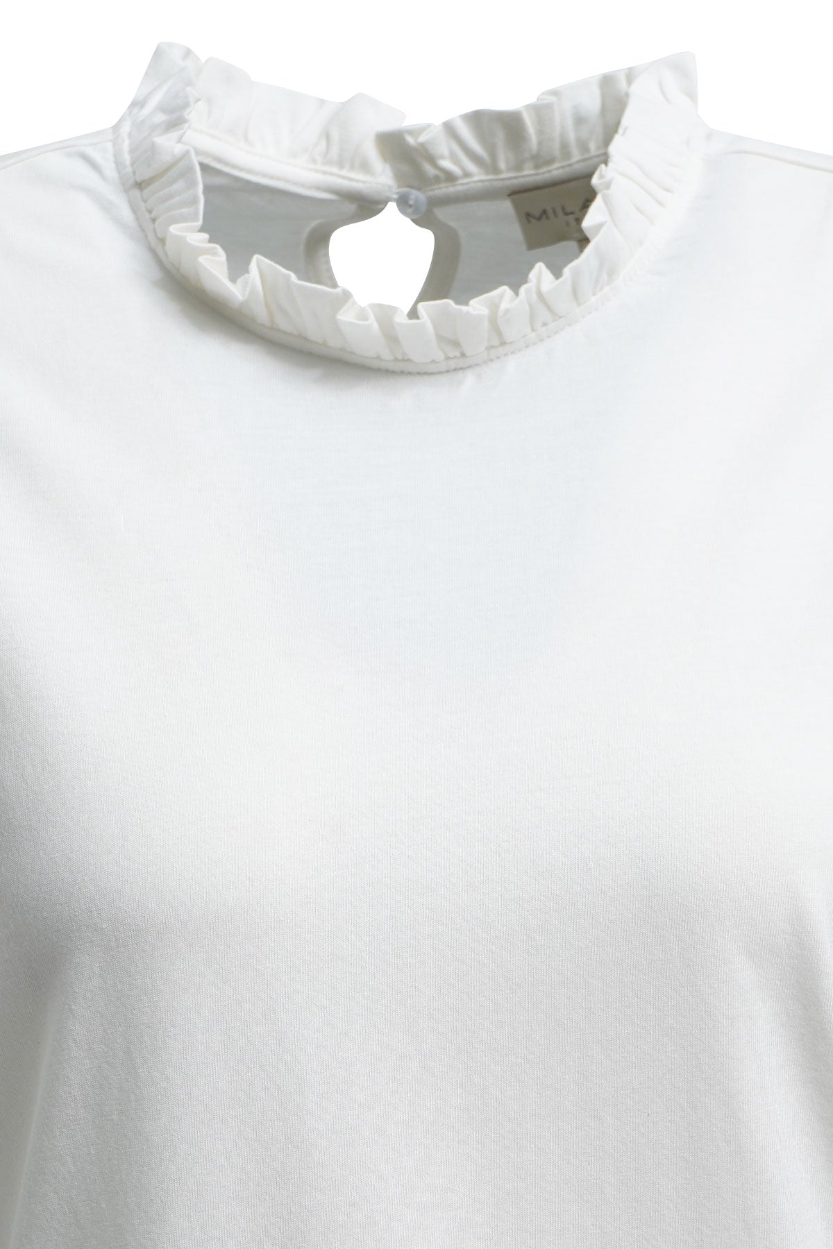 Feminines Langarmshirt mit romantischen Rüschendetails