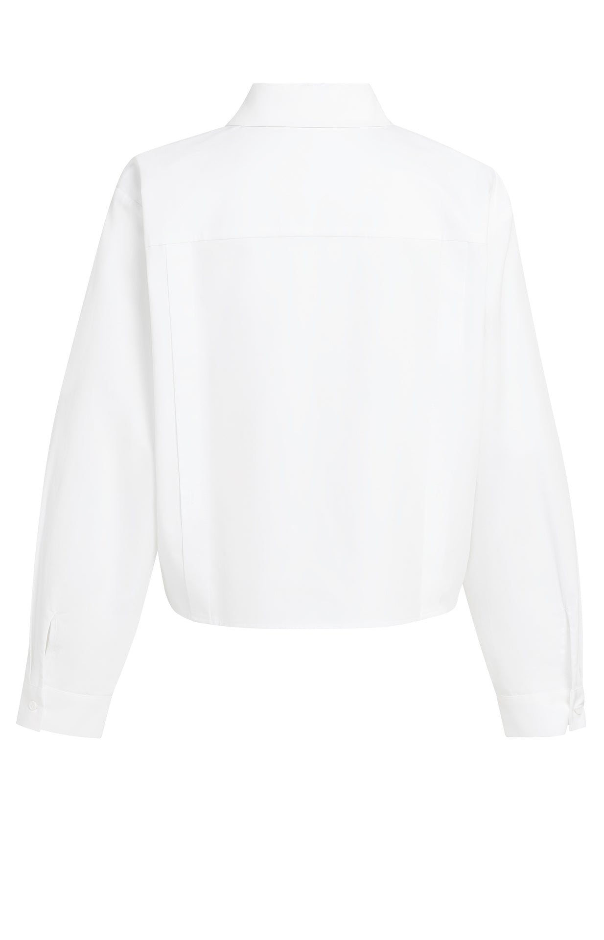 Klassische Popeline-Bluse im verkürzten Boxy Fit