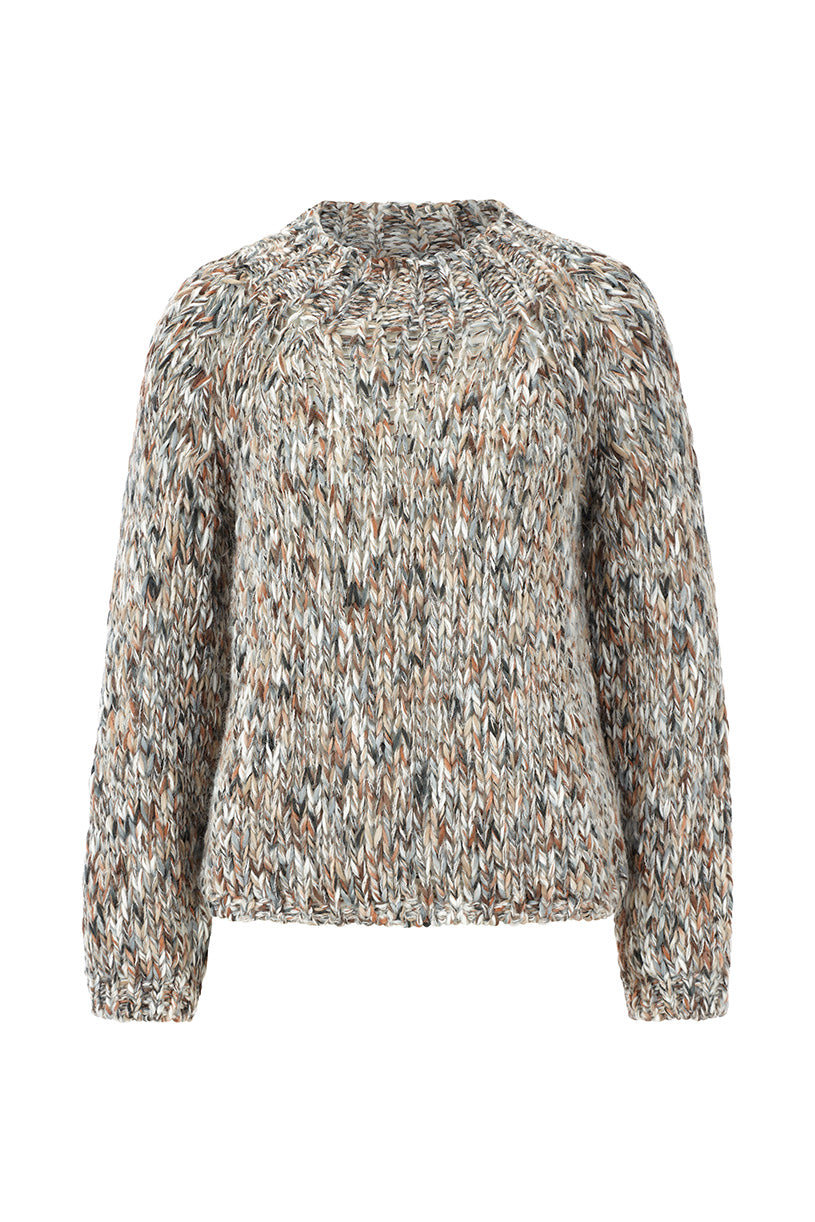 Der flauschige Mouliné-Pullover