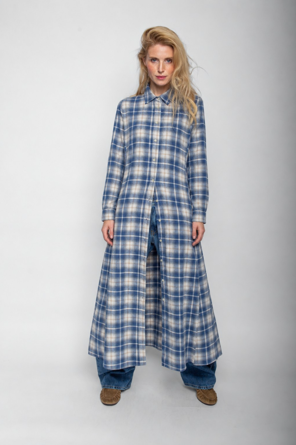 Das Flanell-Blusenkleid