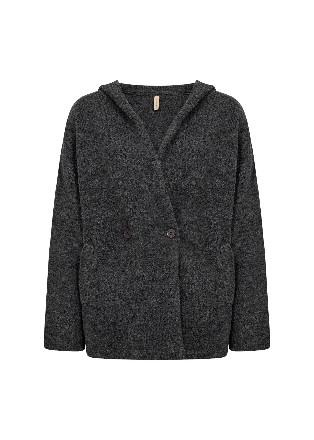 Die Kapuzen-Strickjacke