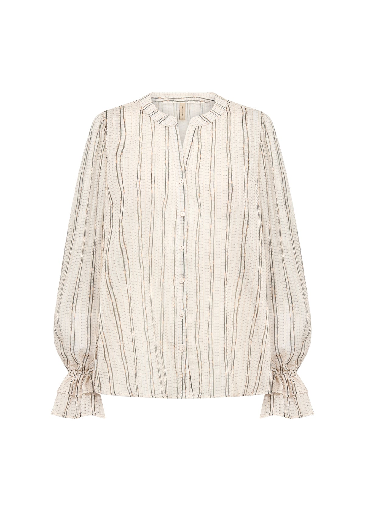 Die gestreifte Chiffonbluse