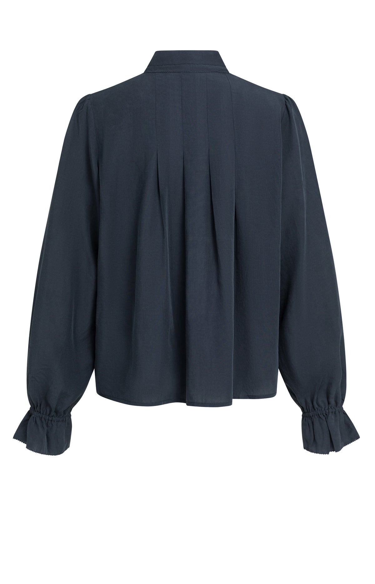 Die plissierte Chiffonbluse