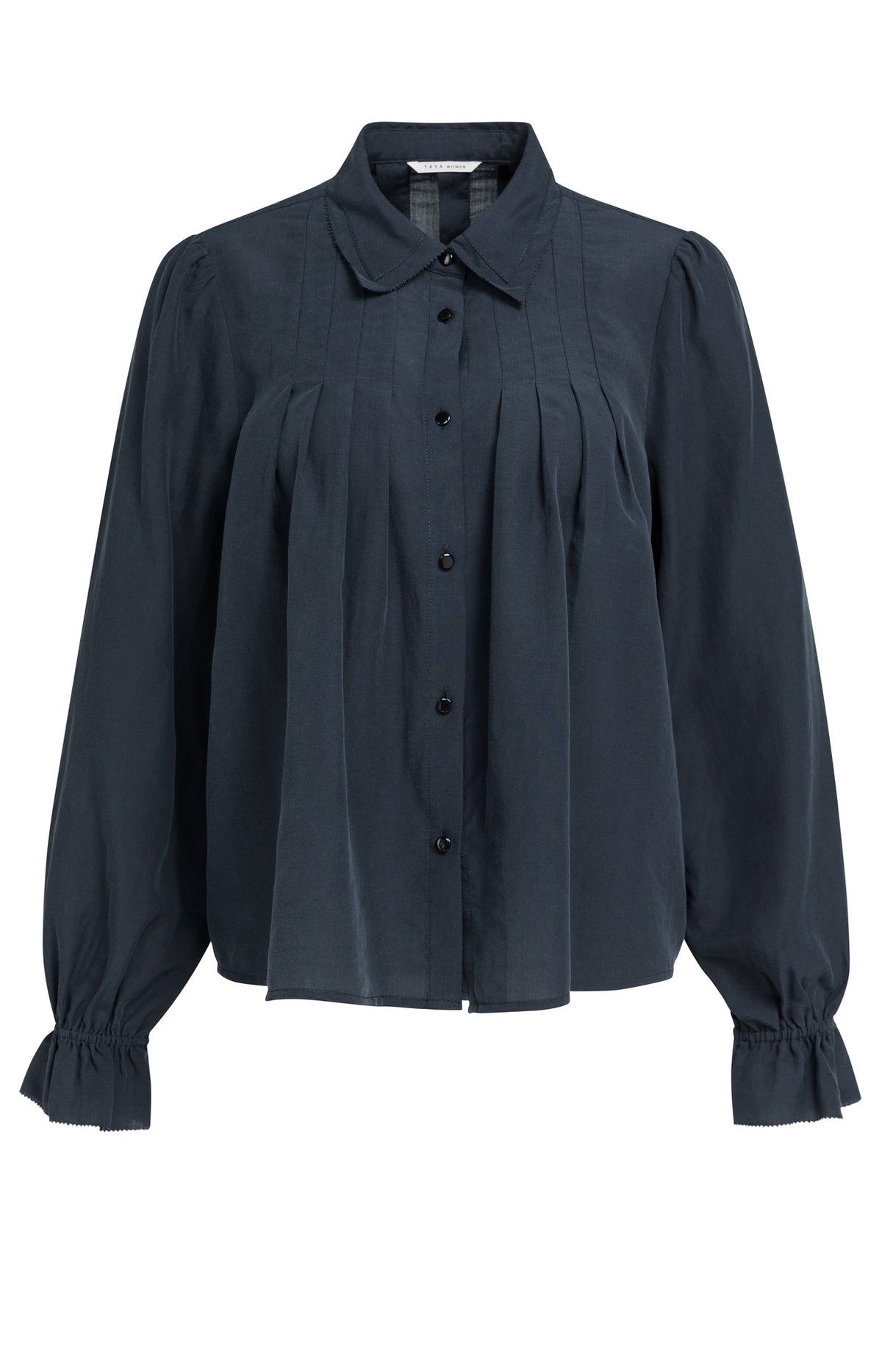 Die plissierte Chiffonbluse