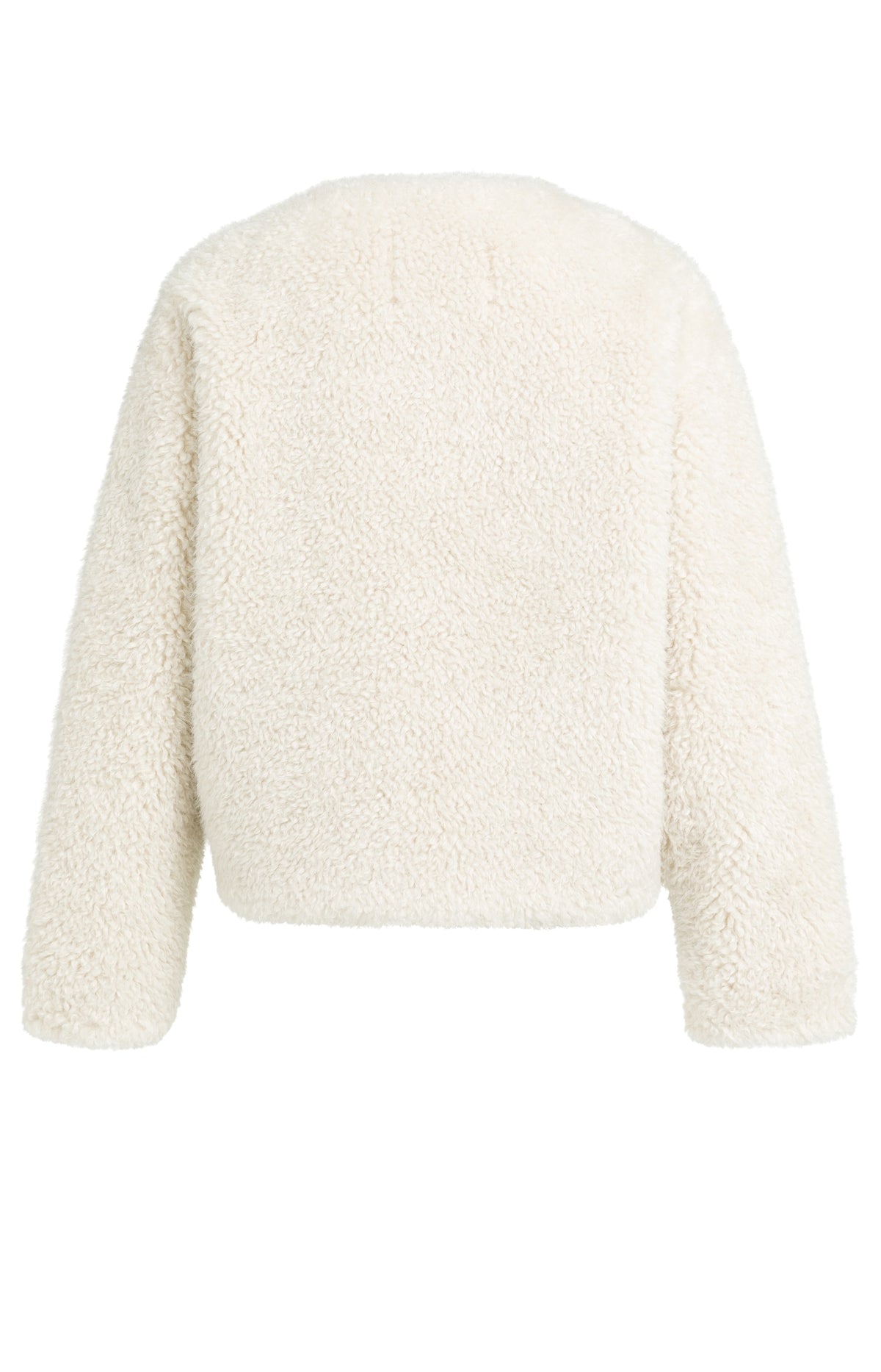 Die kurze Oversize-Teddyjacke