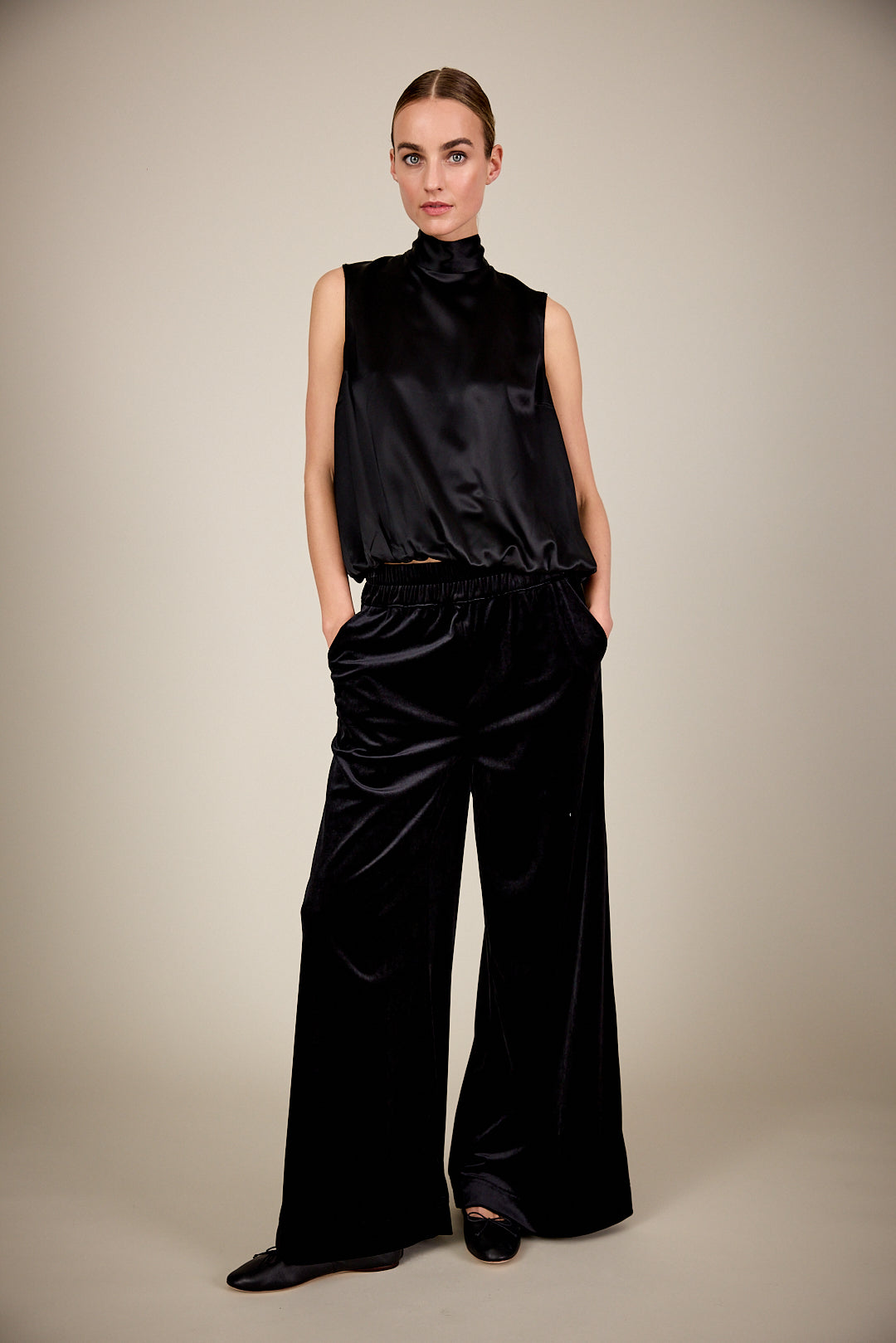 Die samtweiche Wide-Leg-Hose