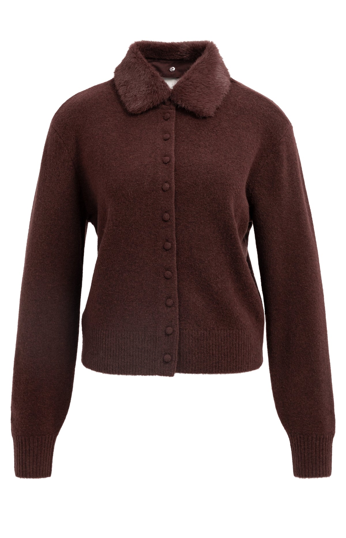 Der Feinstrick-Cardigan mit Wechselkragen