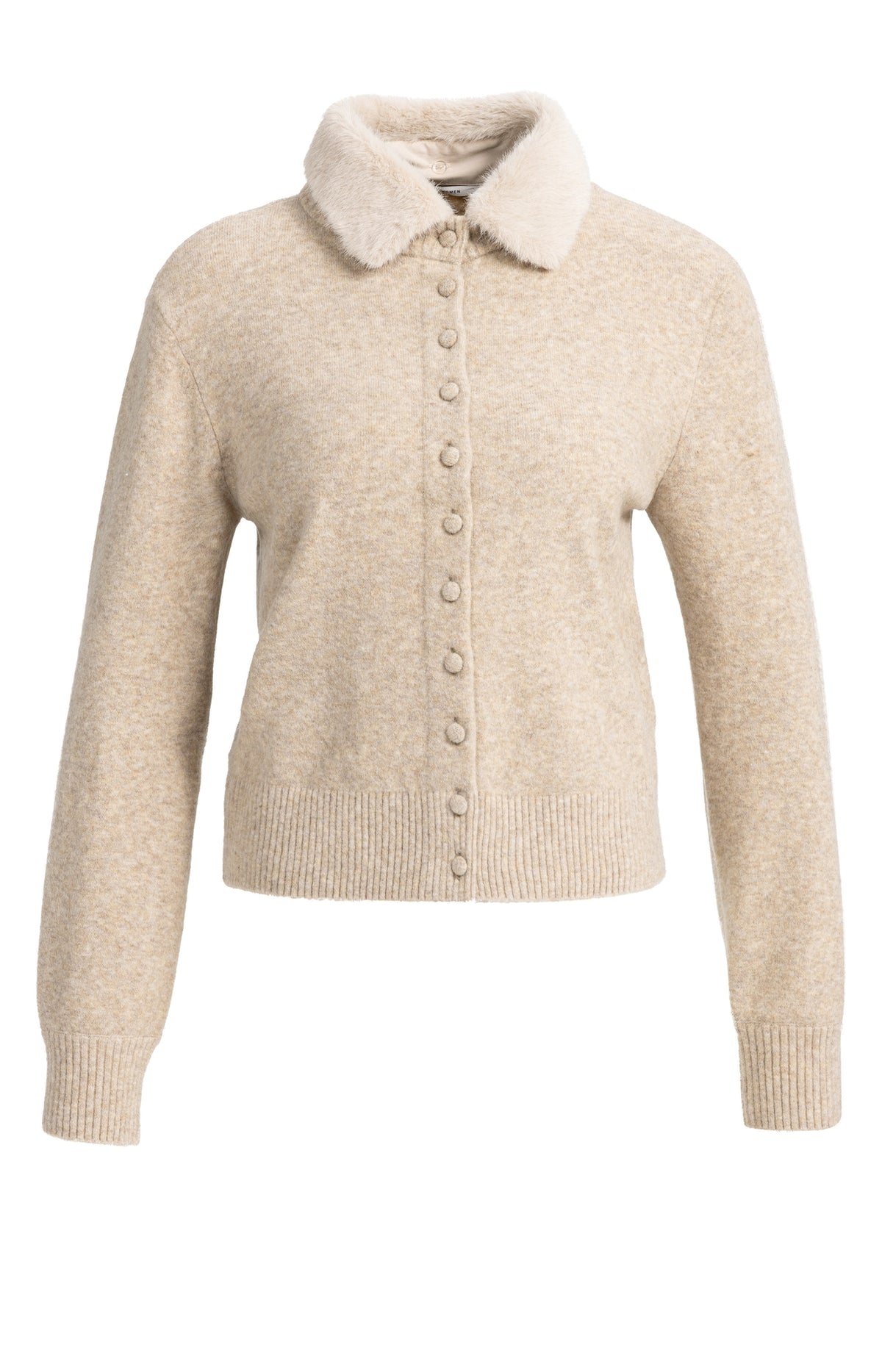Der Feinstrick-Cardigan mit Wechselkragen