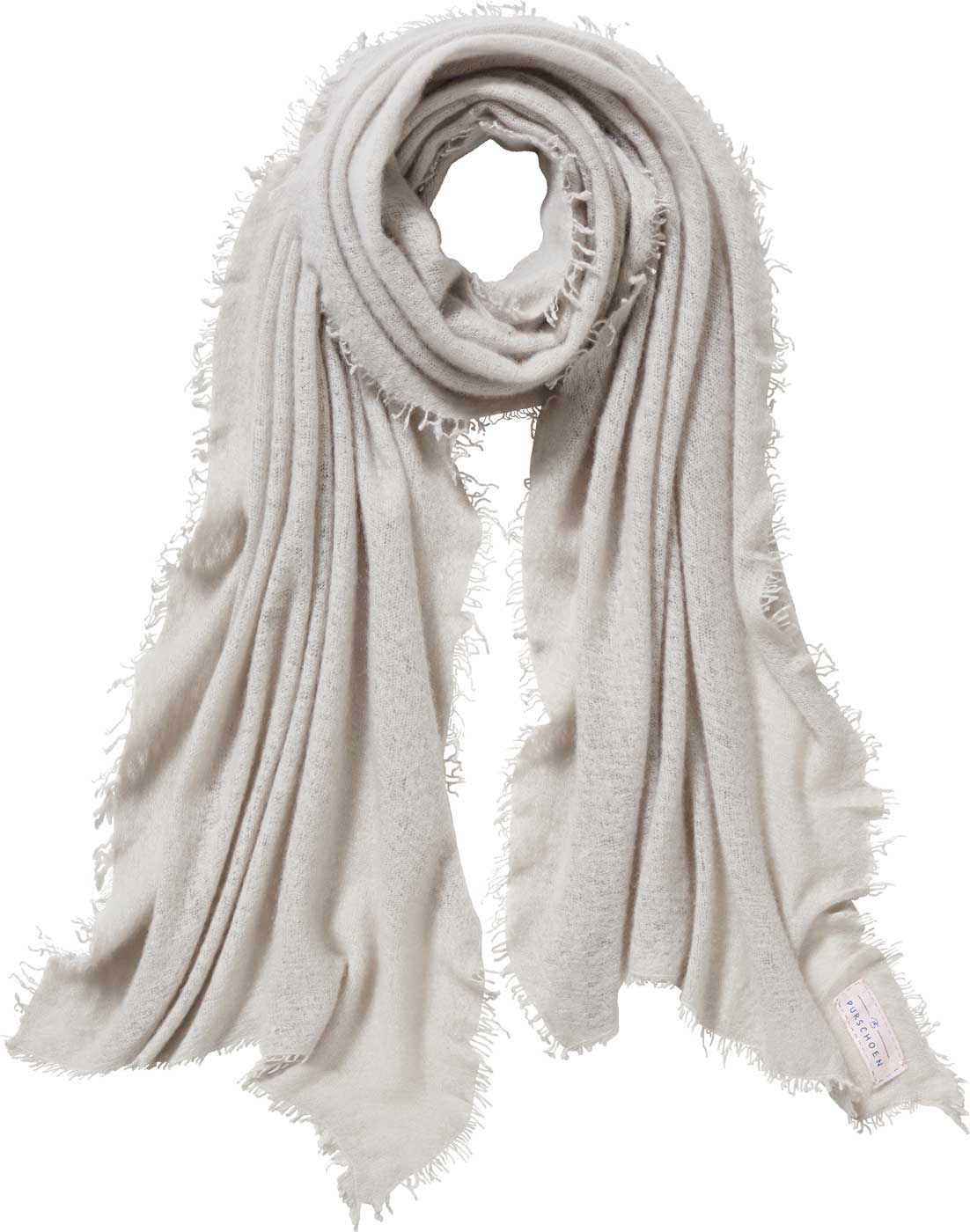 Chasmere Schal Graubeige