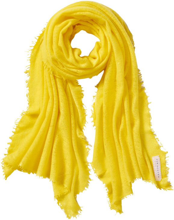 Chashmere Schal Zitrone