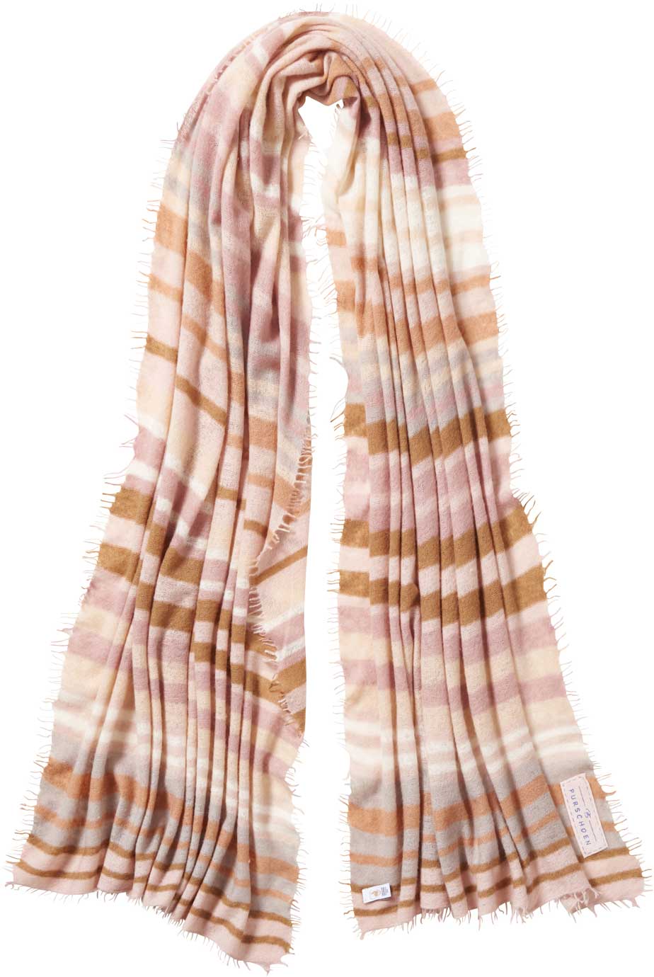 Chasmere Schal Rainbow Brown Dream