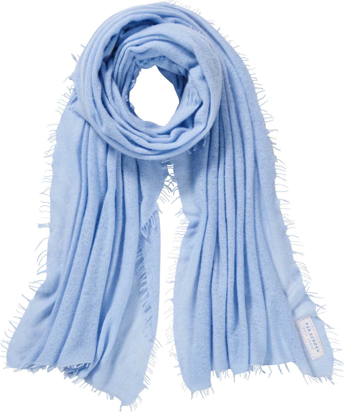 Cashmere Schal Puder Blau