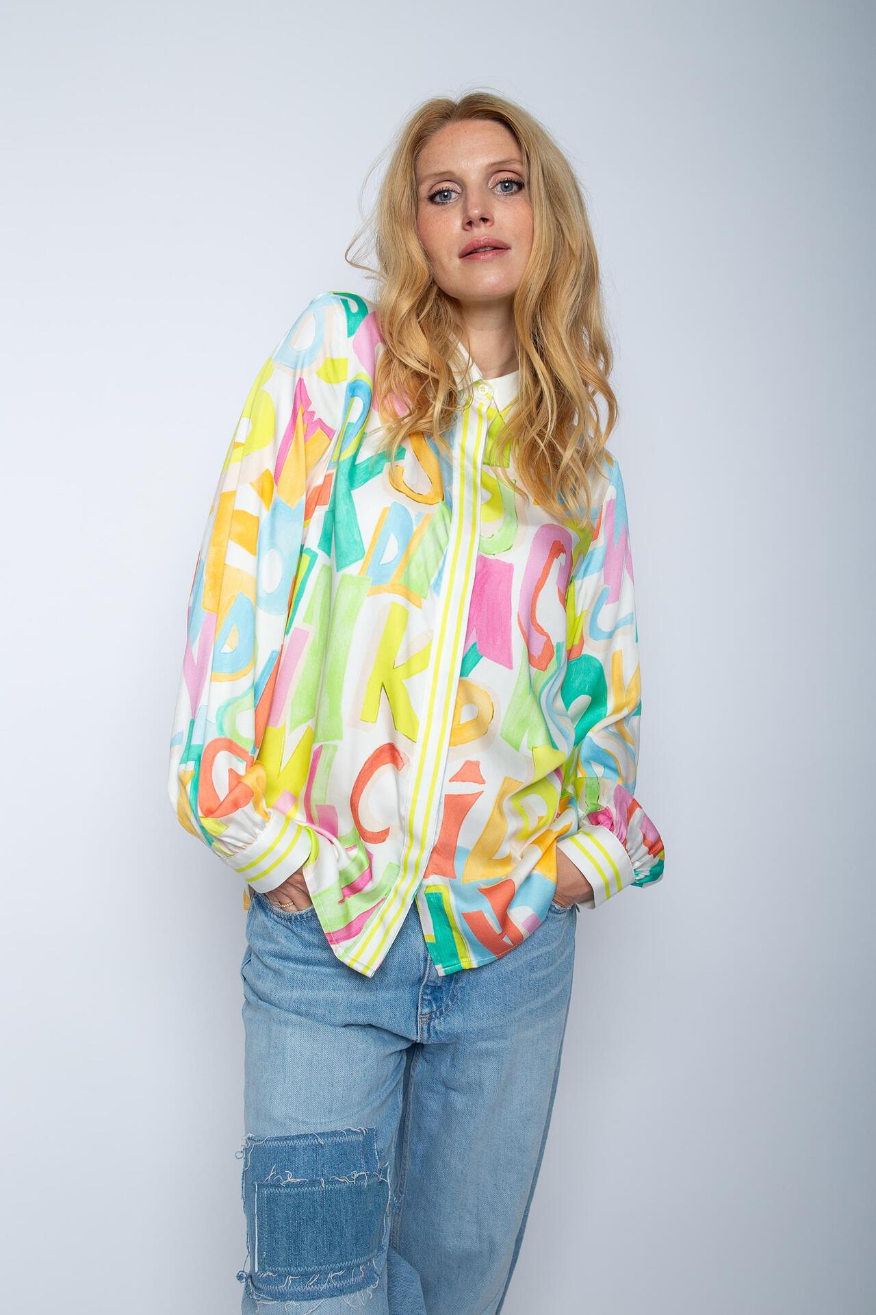 Lässige bunte Hemdbluse -Emily van den Bergh