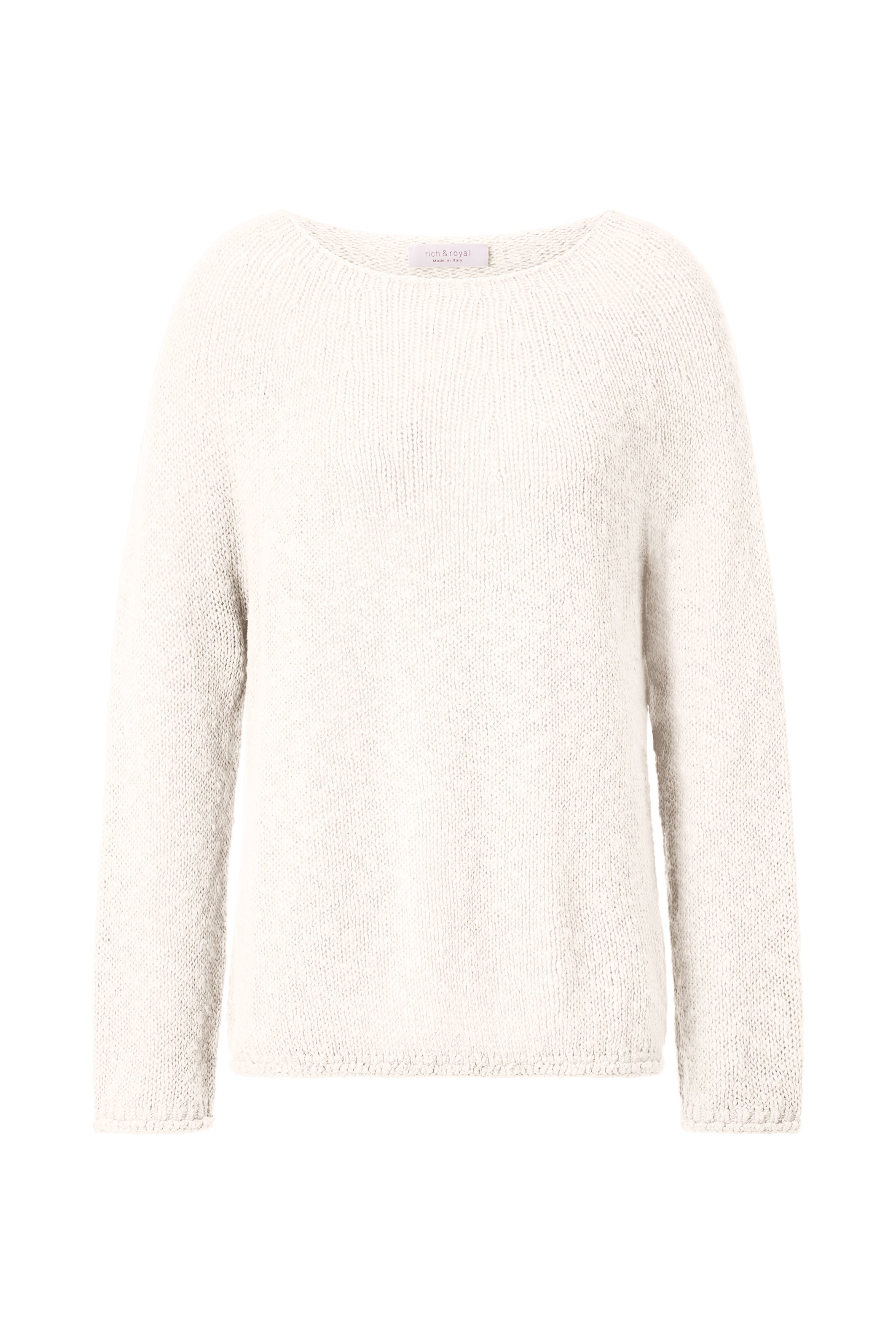 Strickpullover mit Rundhalsausschnitt