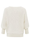 Jacquard-Pullover mit U-Boot-Ausschnitt