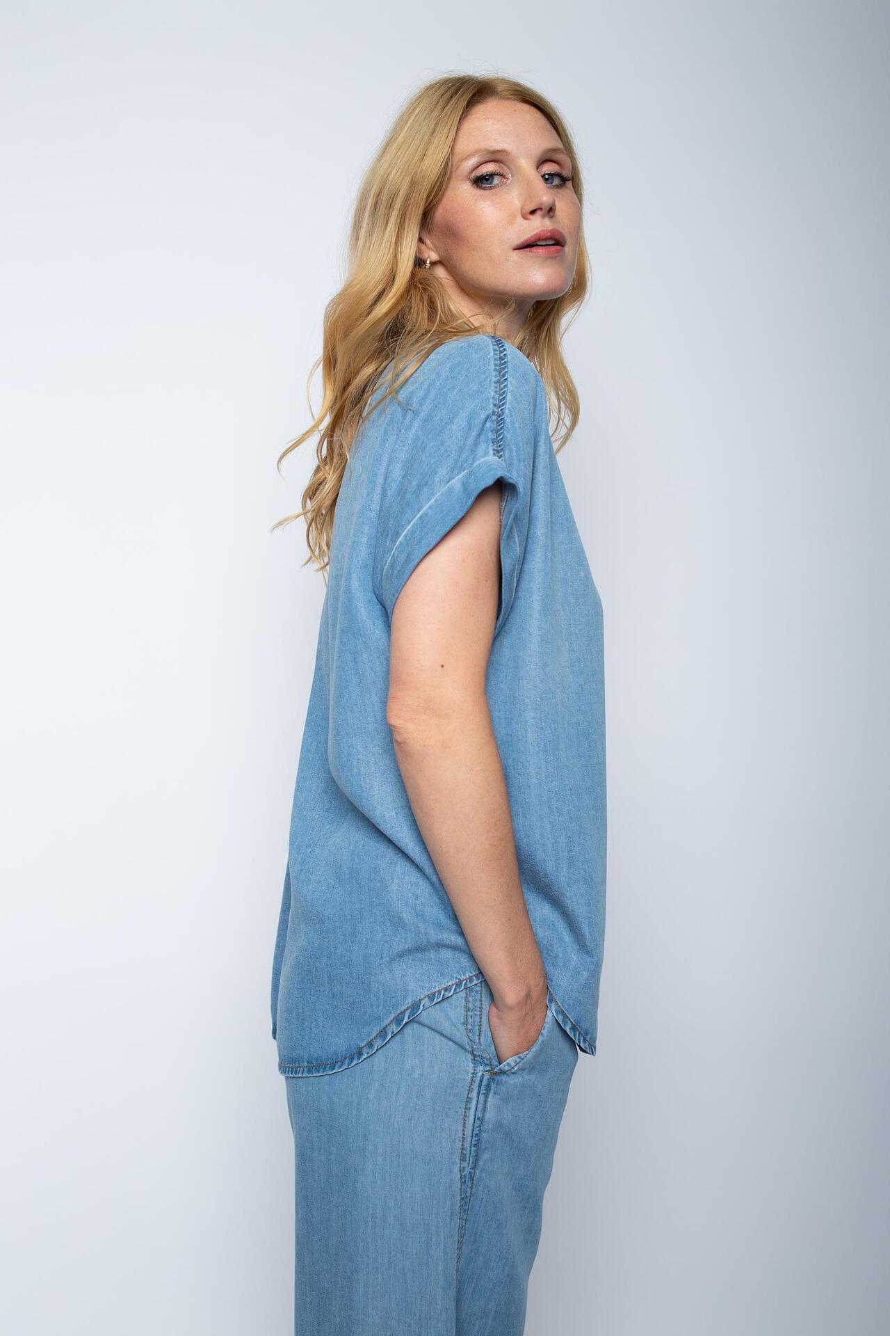 Jeanshemd aus Tencel