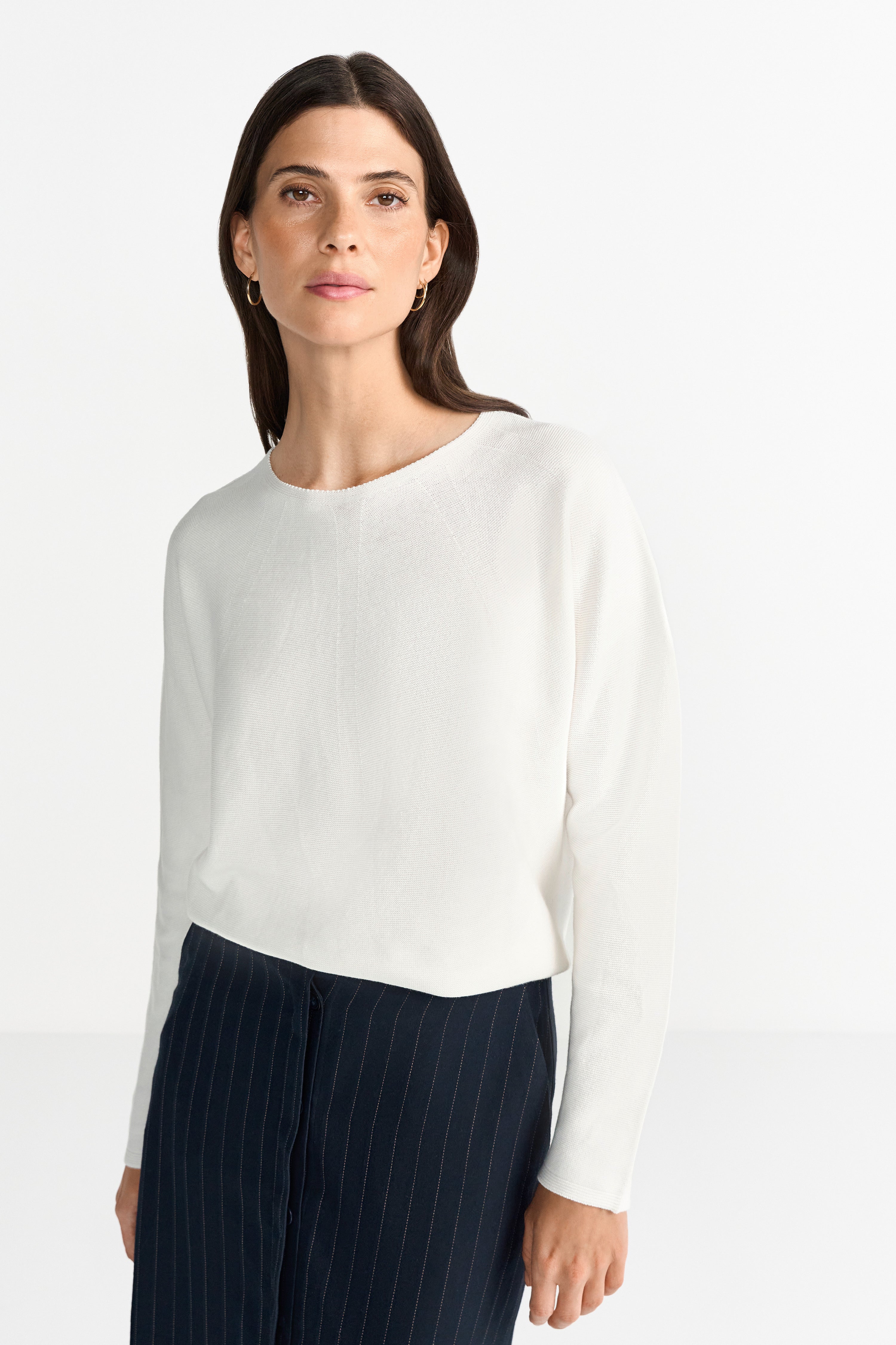 Feinstrickpullover mit Raglanärmeln