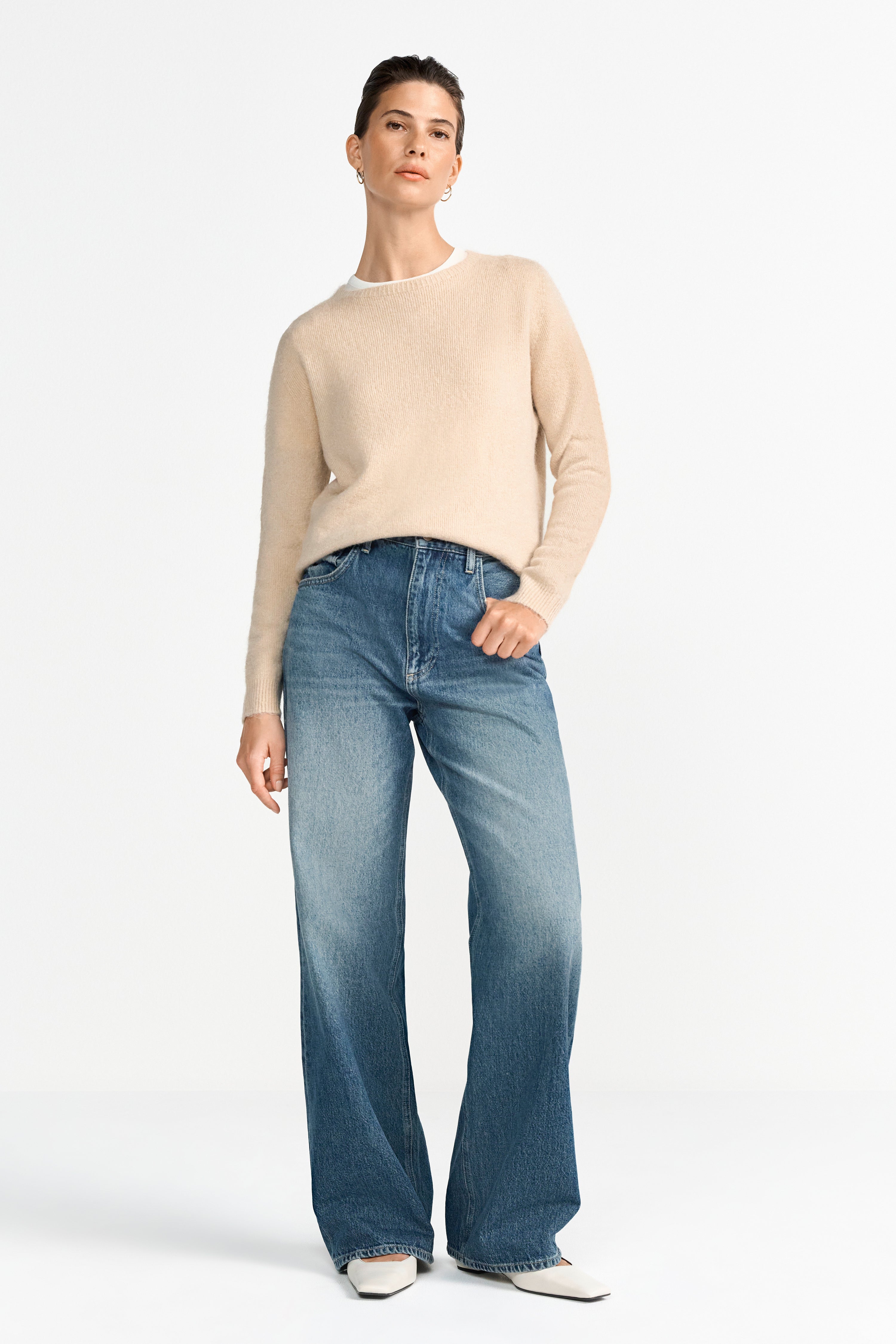 Nahtloser Strickpullover