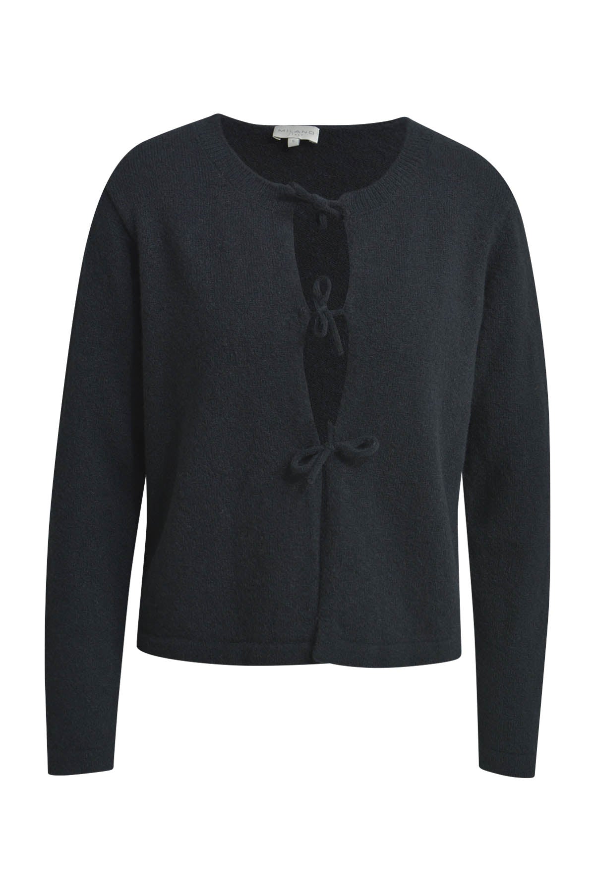 Strickjacke mit Rundhalsausschnitt
