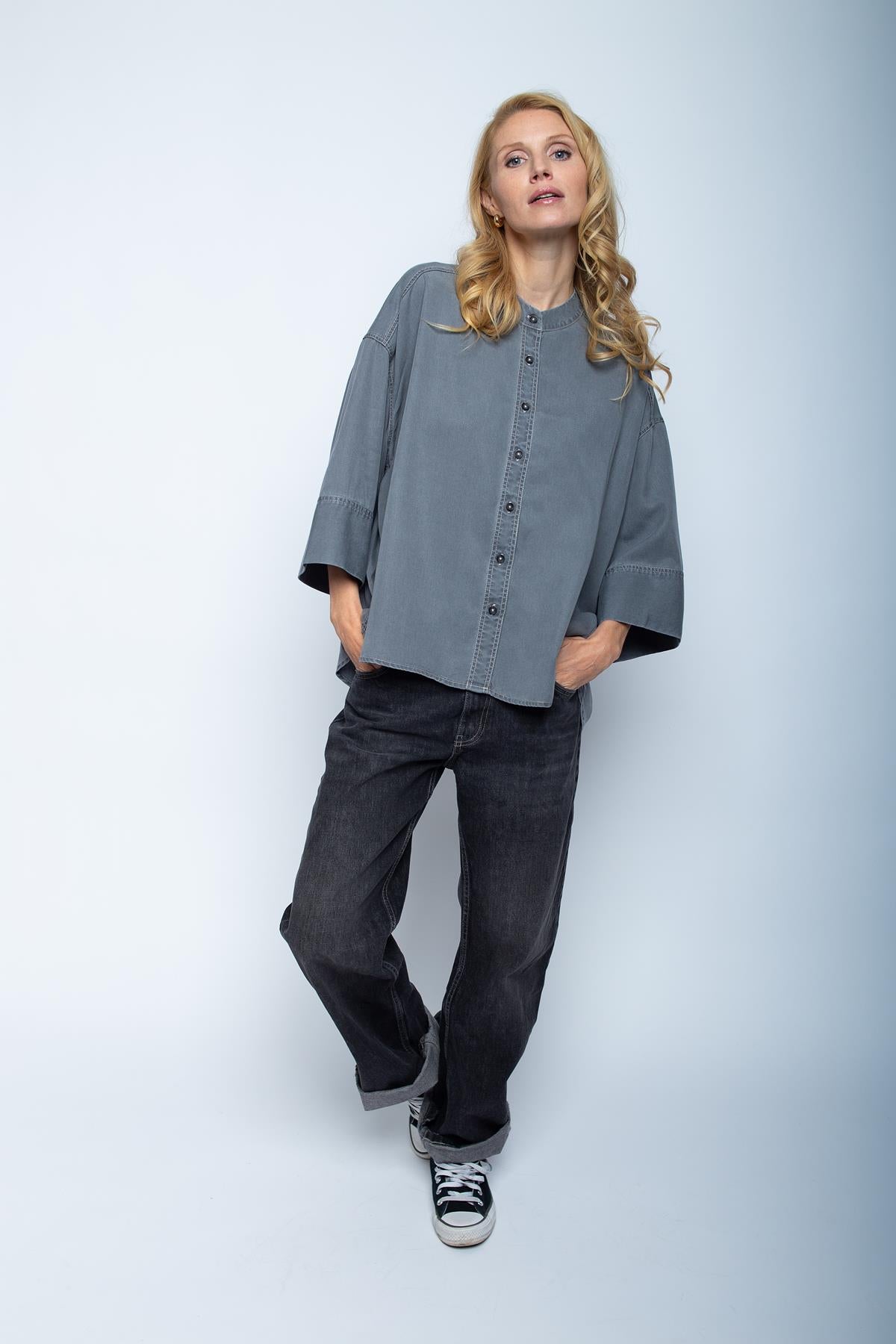 Lässige Oversize-Bluse