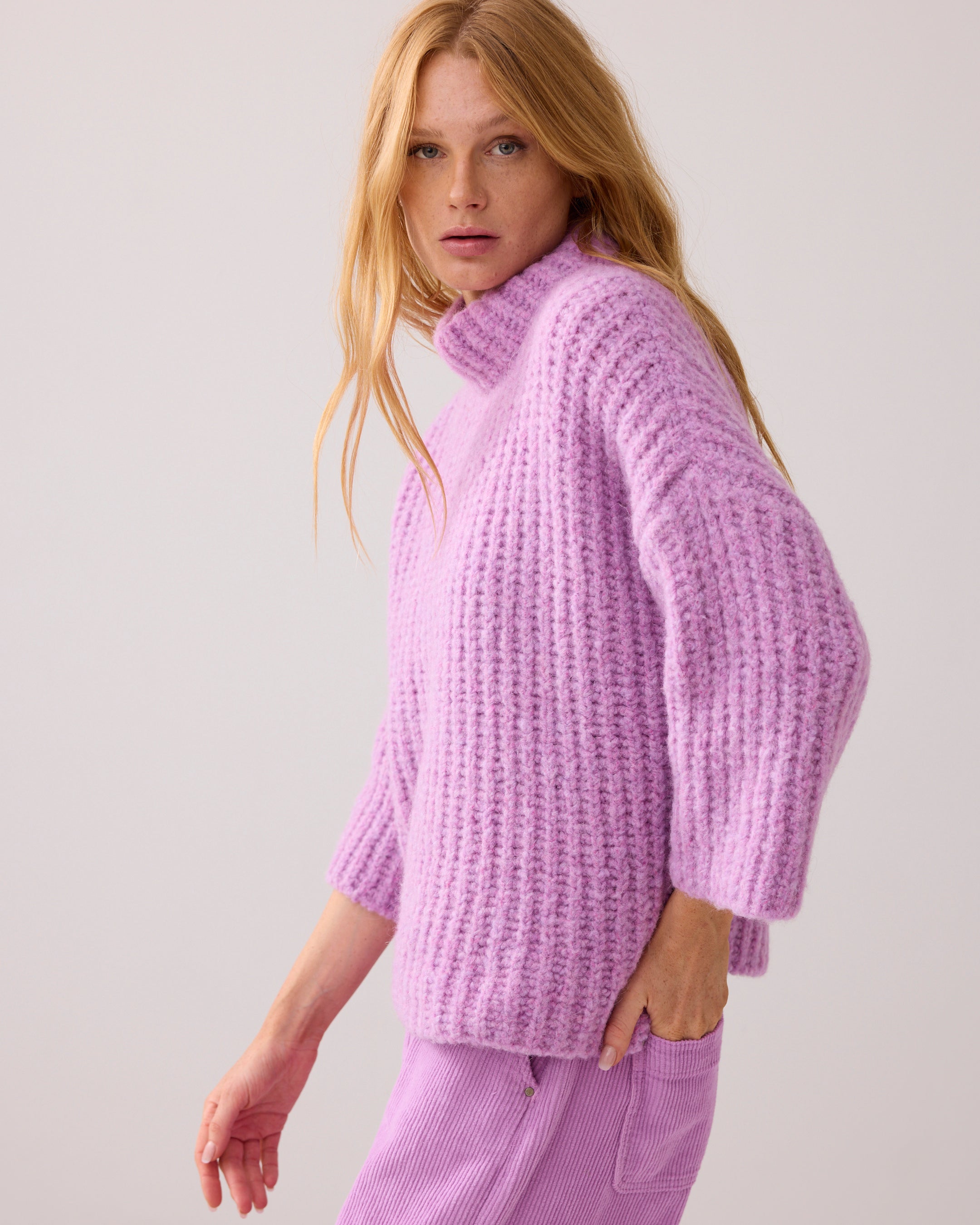 Oversize-Pullover aus weicher Wollmischung