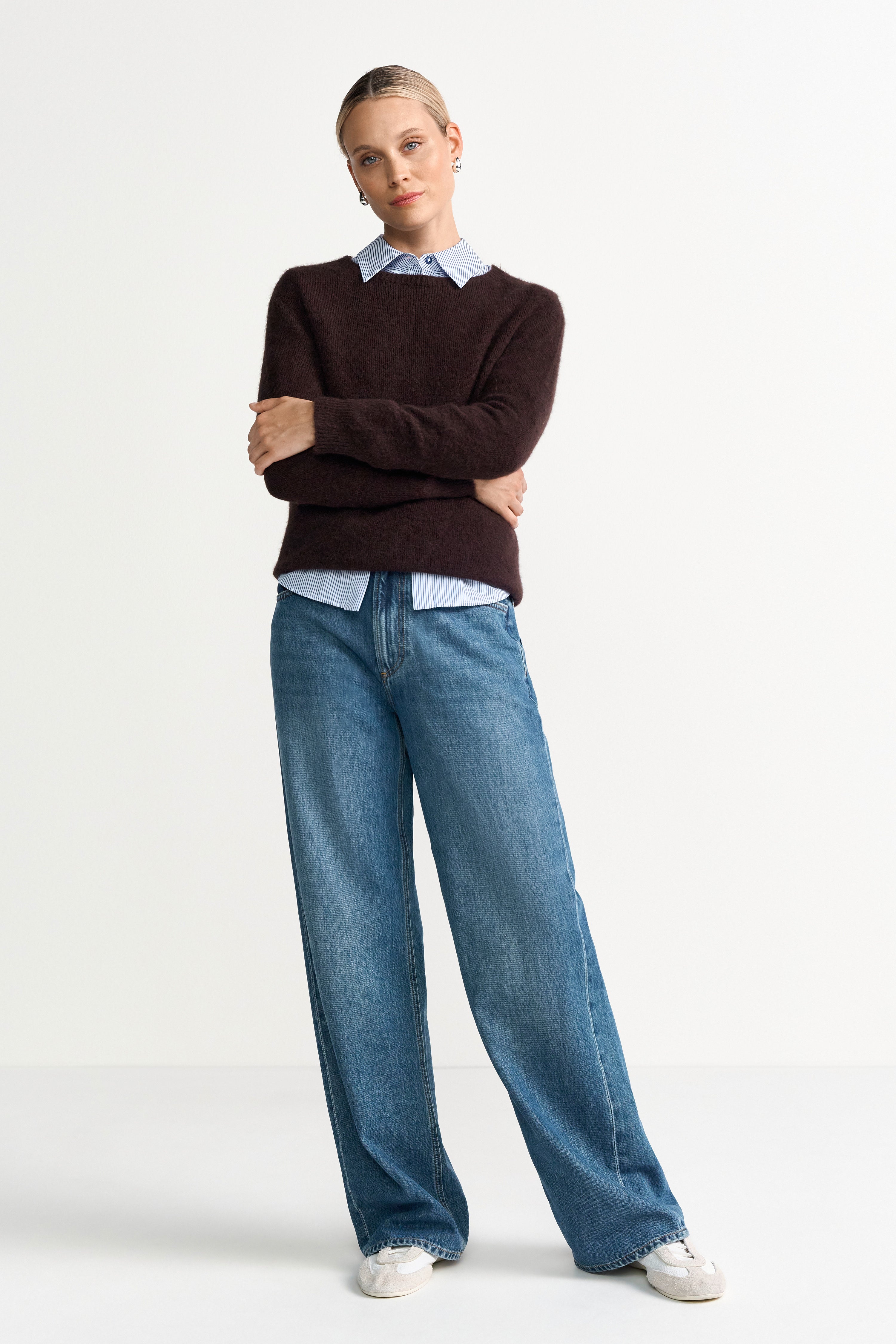 Zeitloser Strickpullover