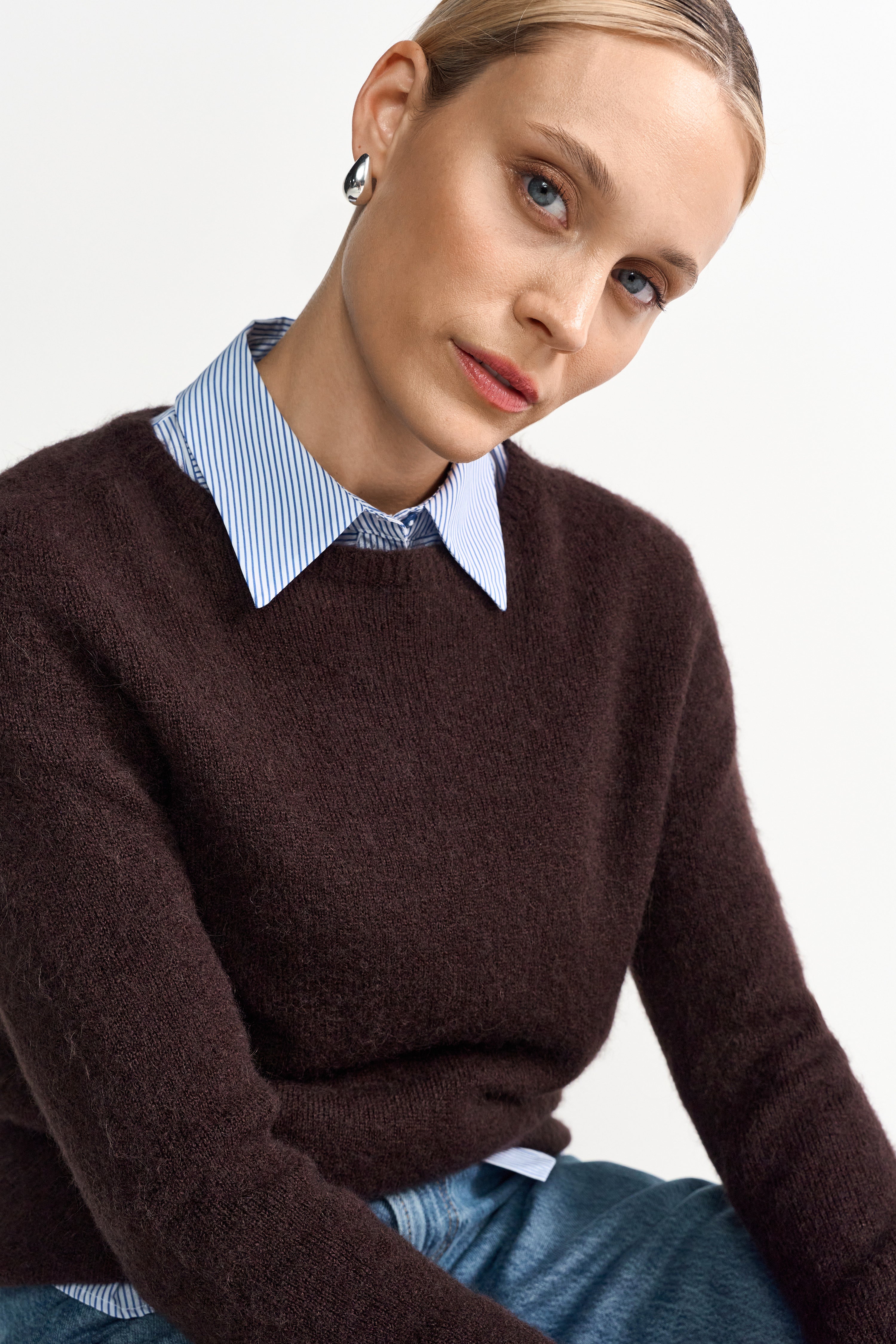 Zeitloser Strickpullover
