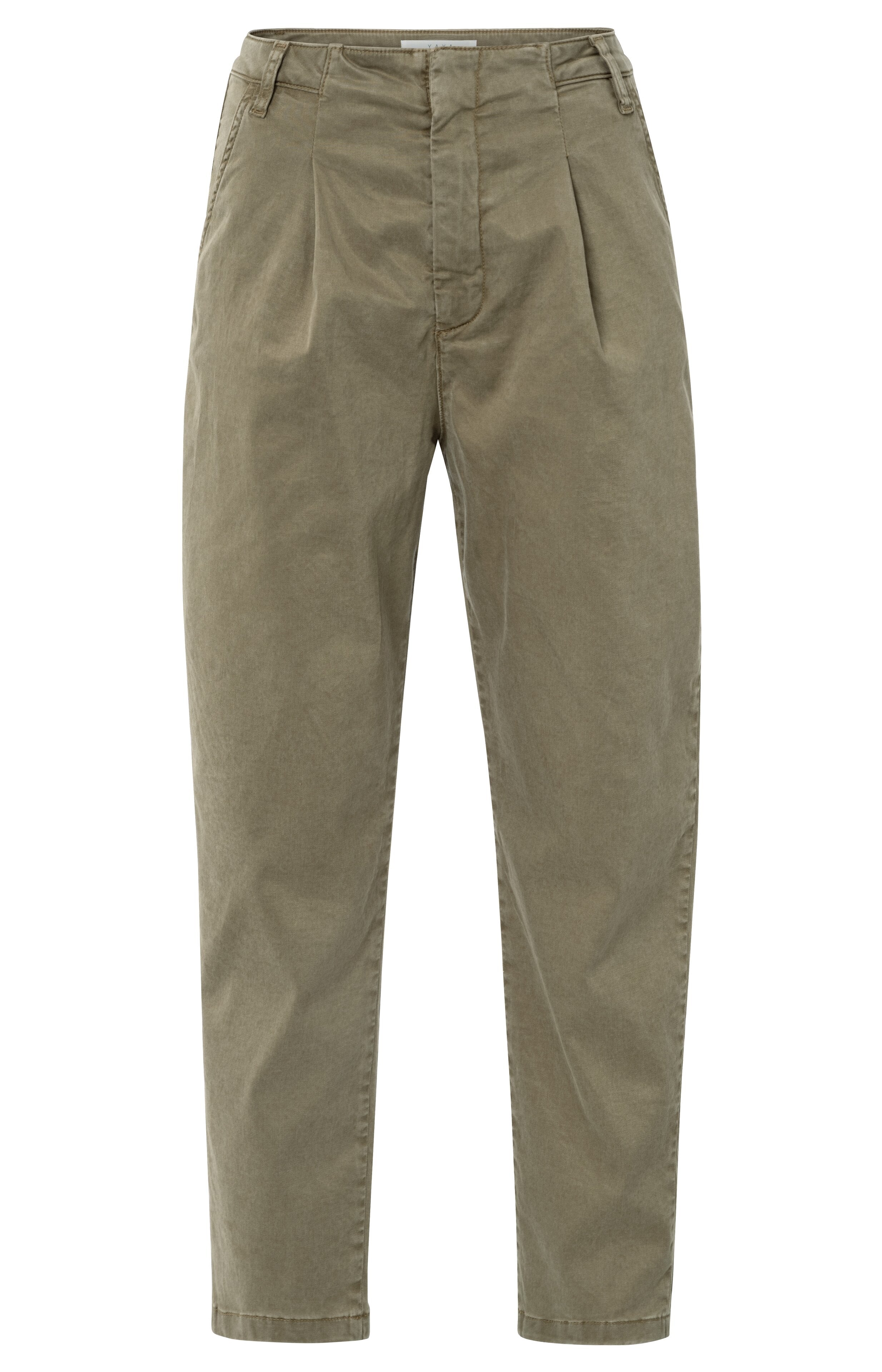 Hose mit Bundfalten und Chinotaschen