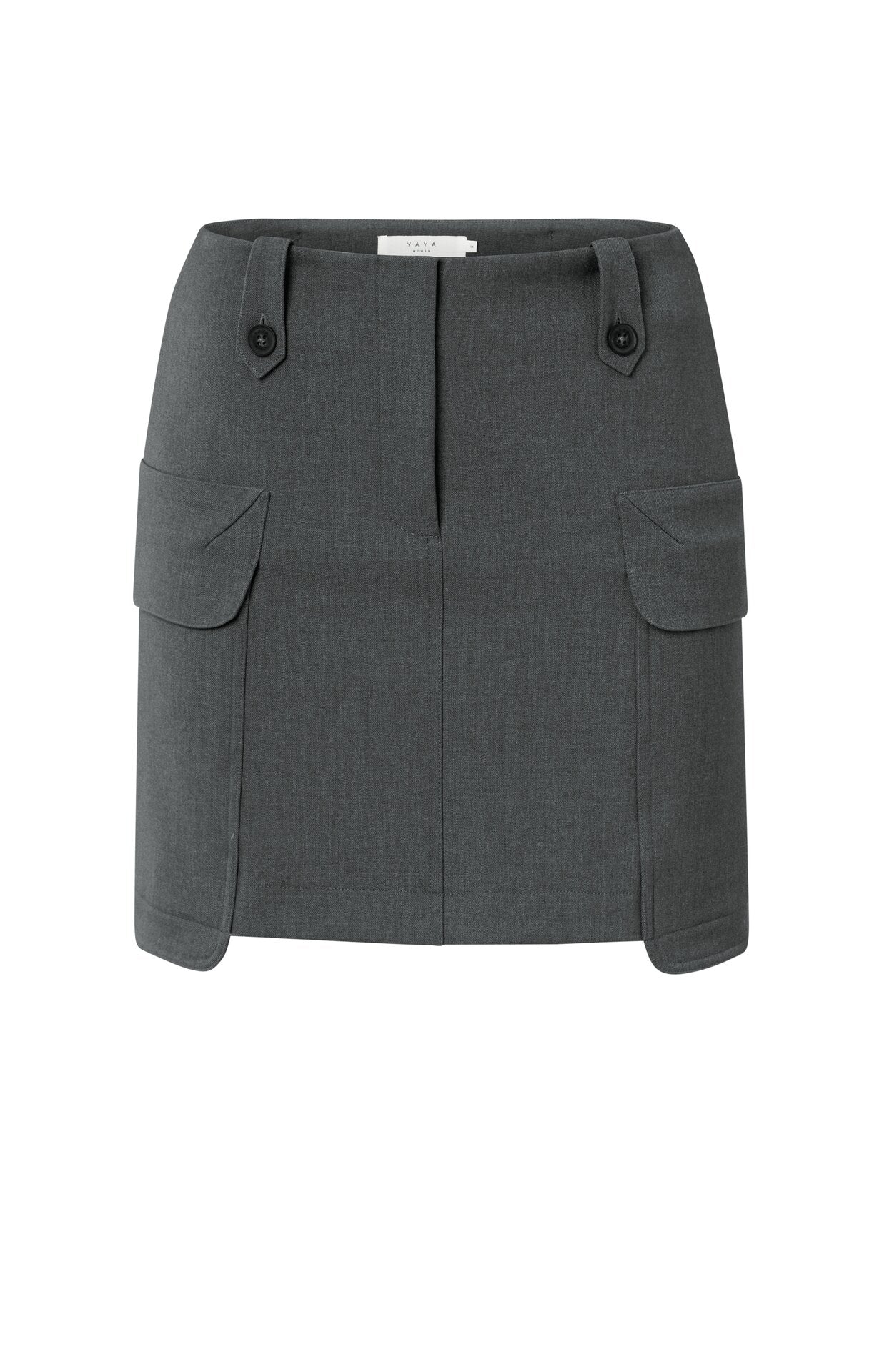 Cargo-Minirock mit Taschen und Knopfdetails