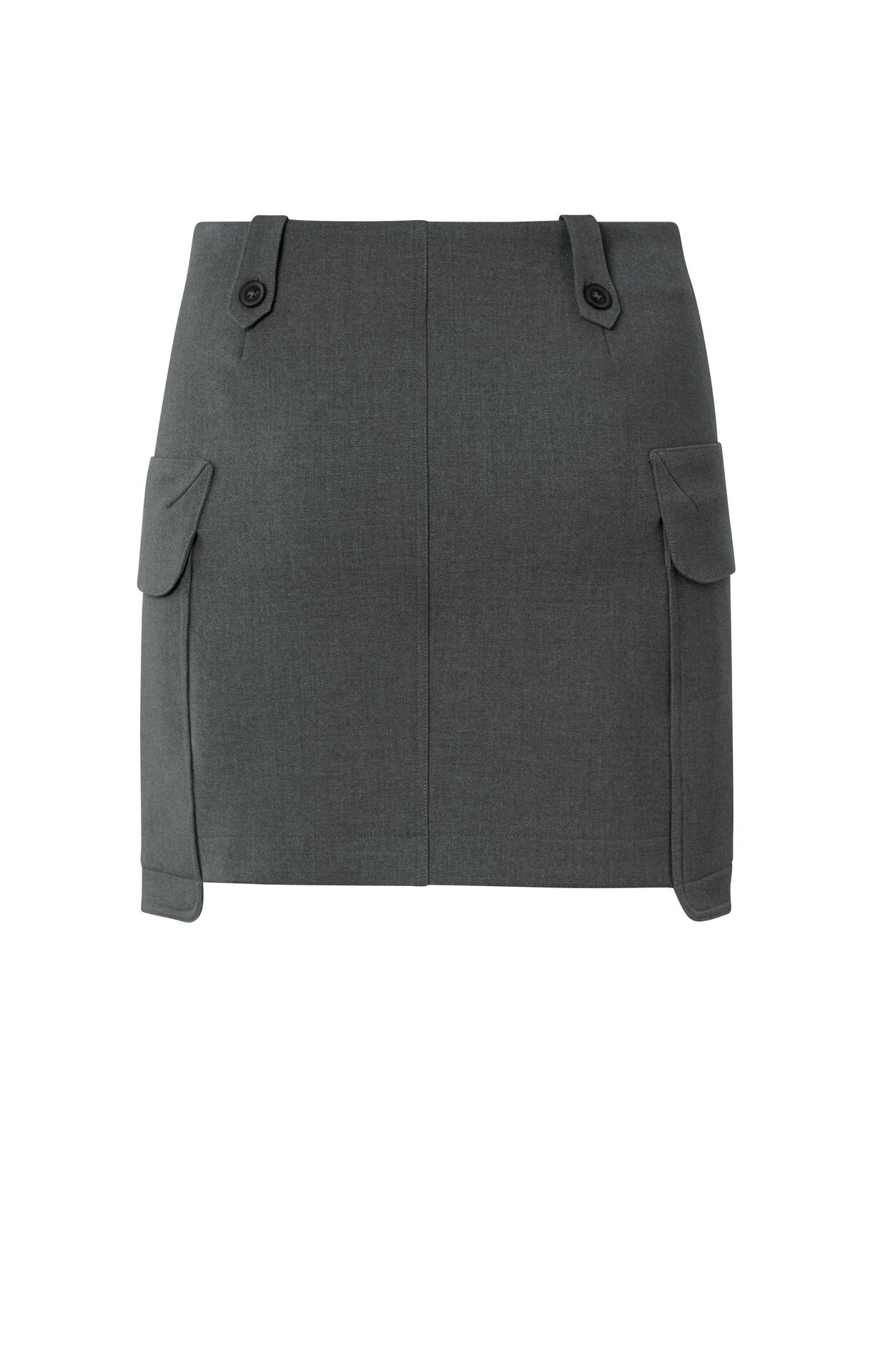 Cargo-Minirock mit Taschen und Knopfdetails