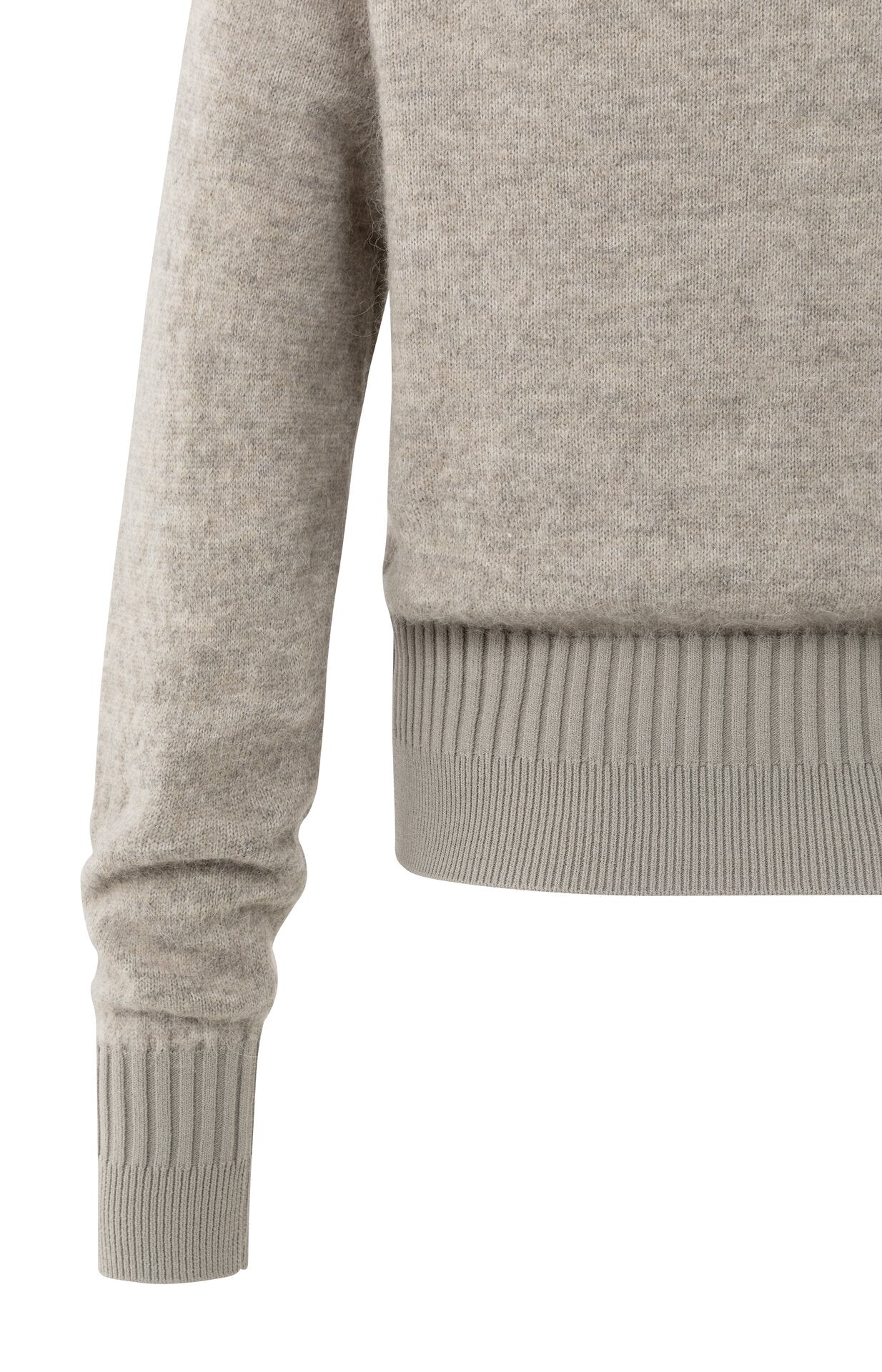 Langärmeliger Cardigan mit doppelten Rippdetails