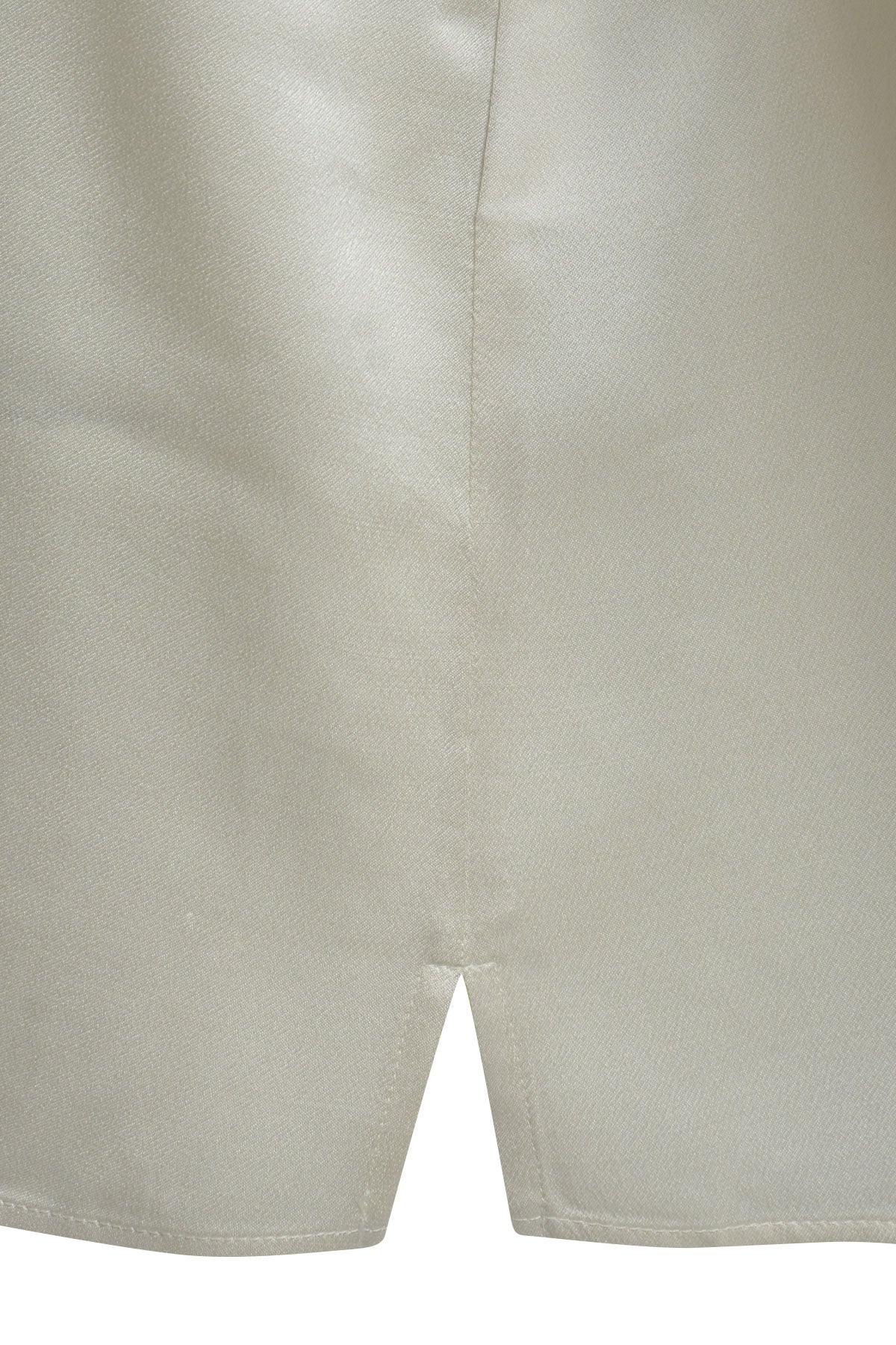 Bluse mit Kragen in Satinoptik