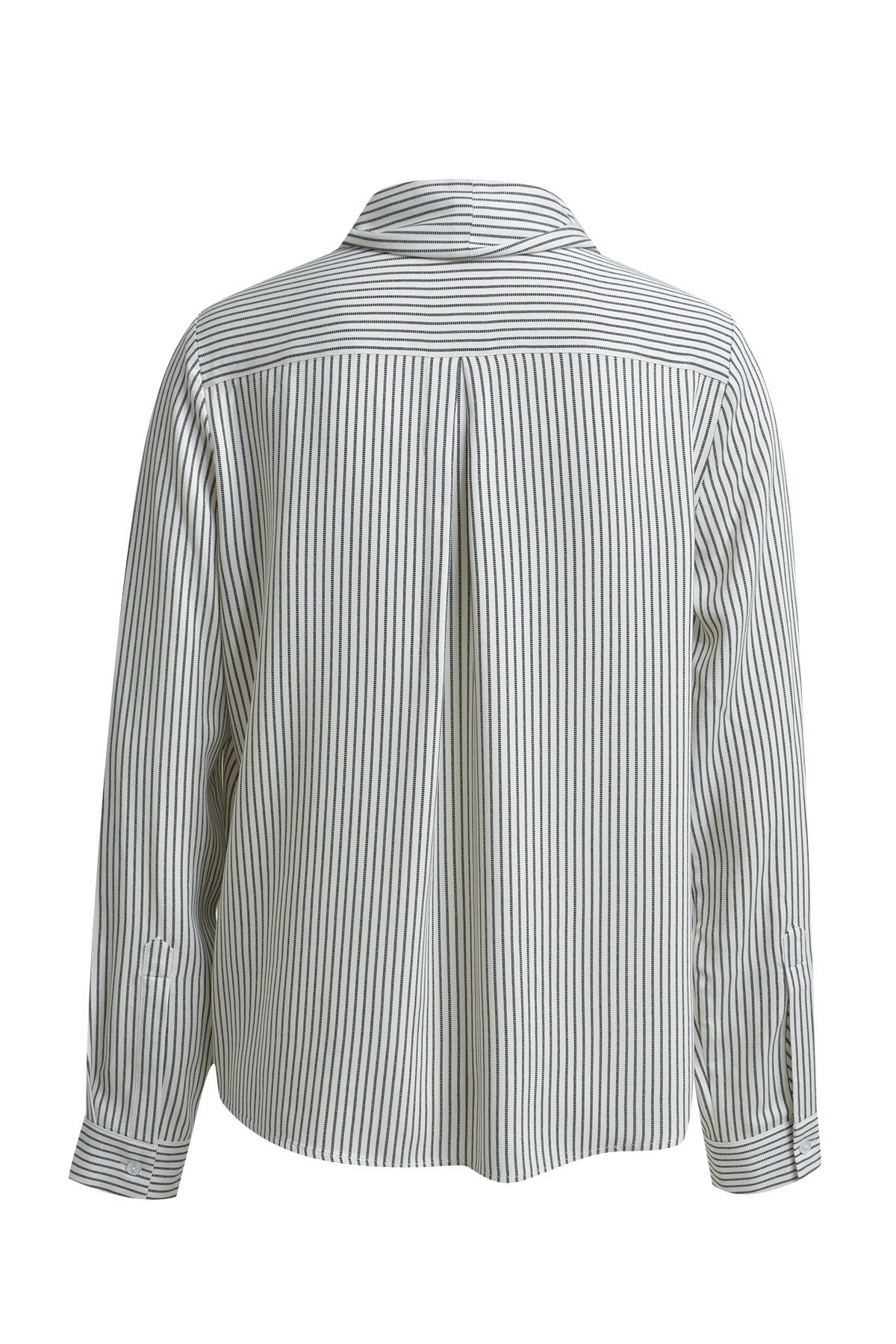 Gestreifte Bluse mit Fliege