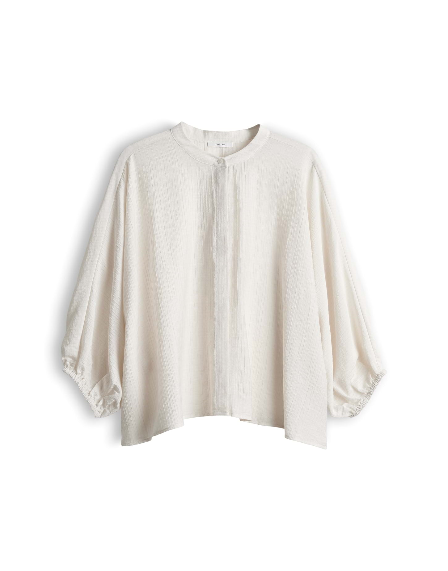 Oversized-Bluse mit Crinkle-Effekt