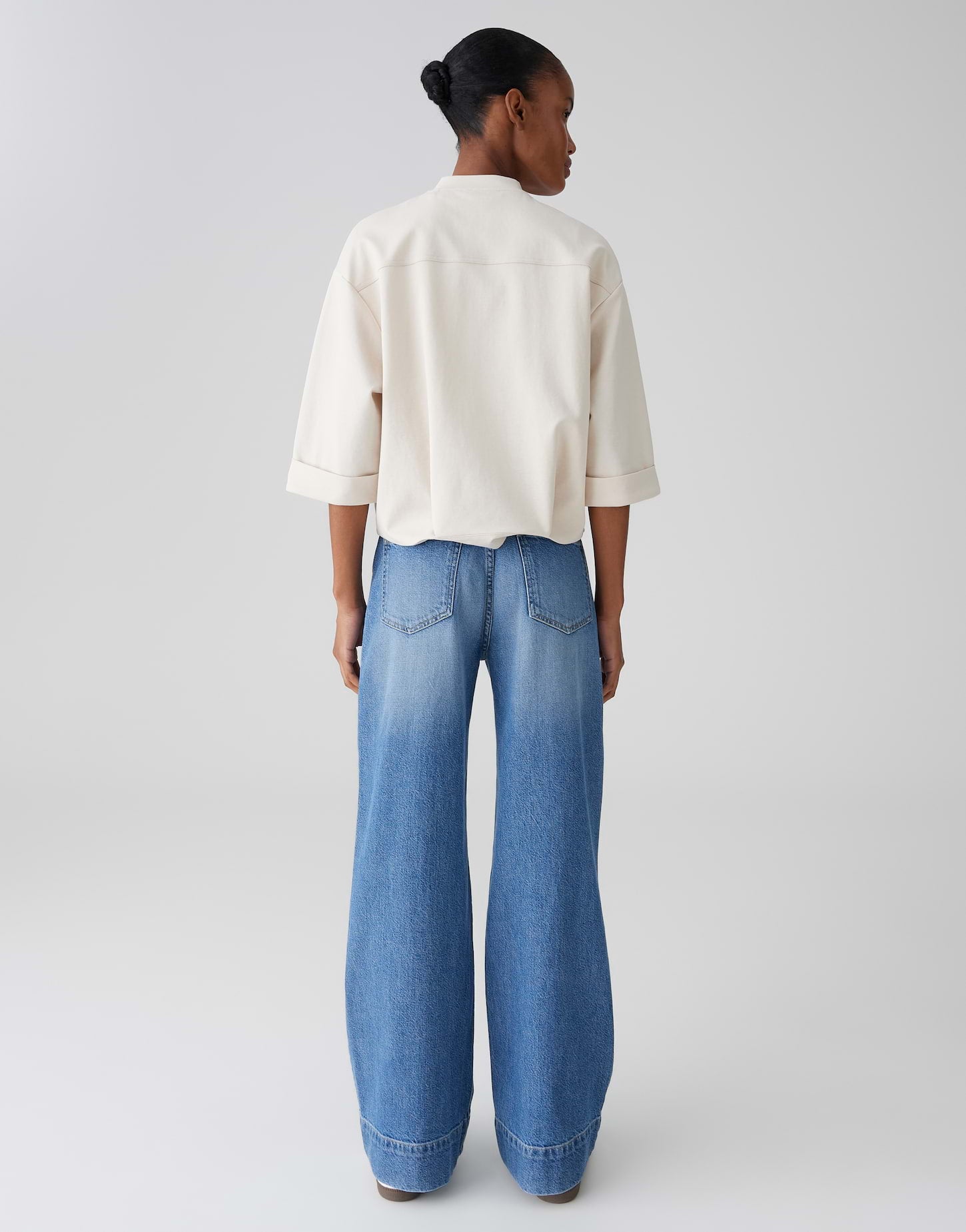 Sweat-Blouson moderner Volumen-Look mit sportivem Twist