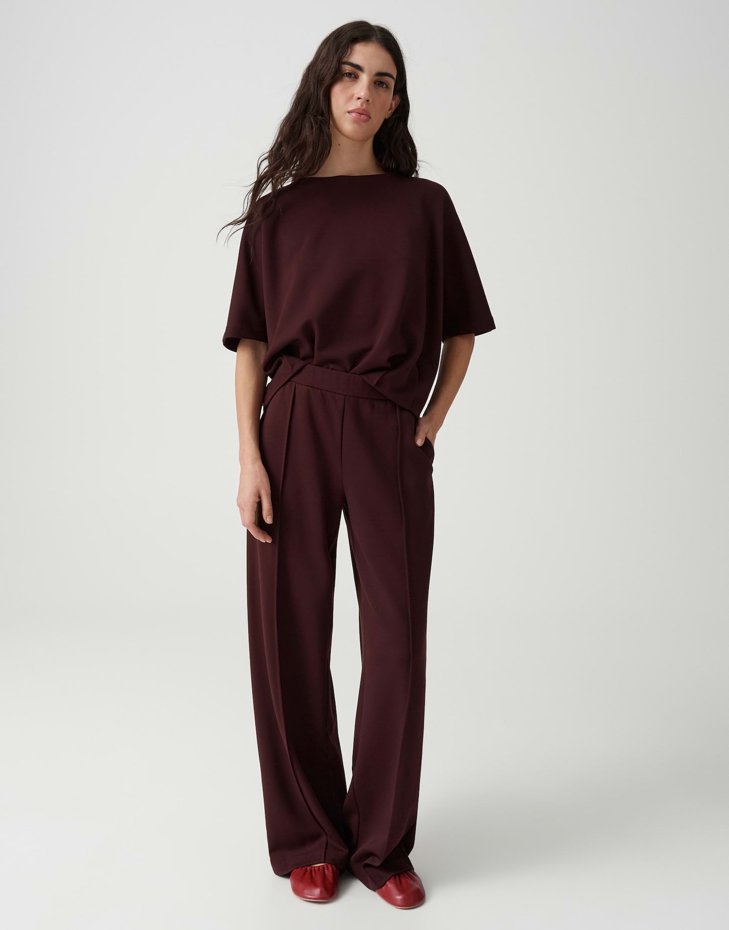 Die fließende Wide-Leg-Sweathose