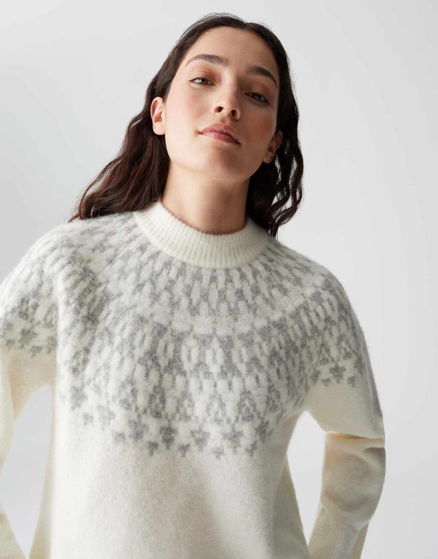 Zeitloser Norwegerpullover mit Fair-Isle-Muster