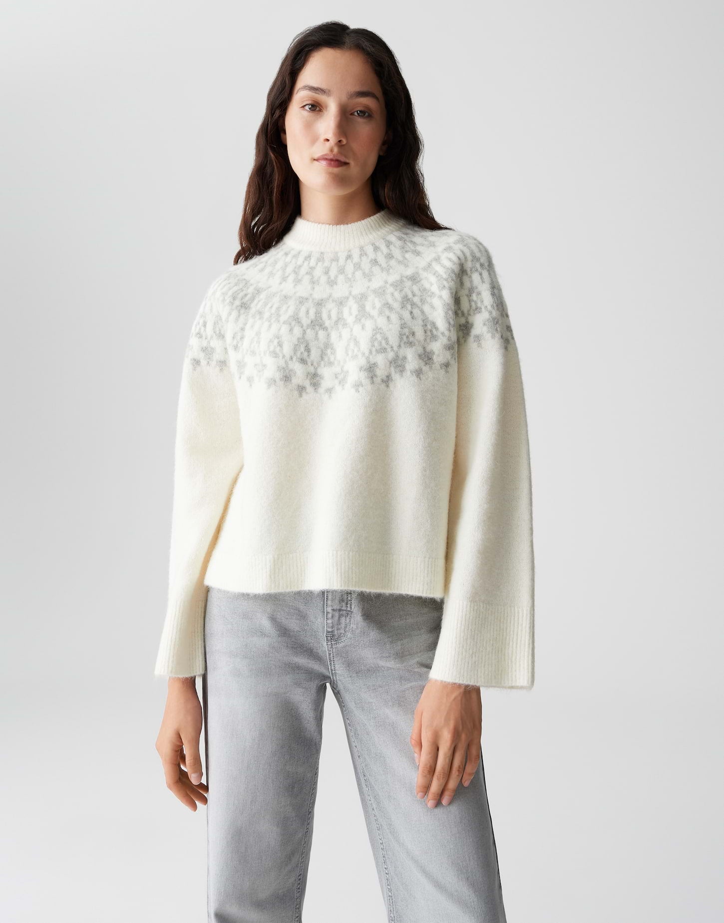 Zeitloser Norwegerpullover mit Fair-Isle-Muster