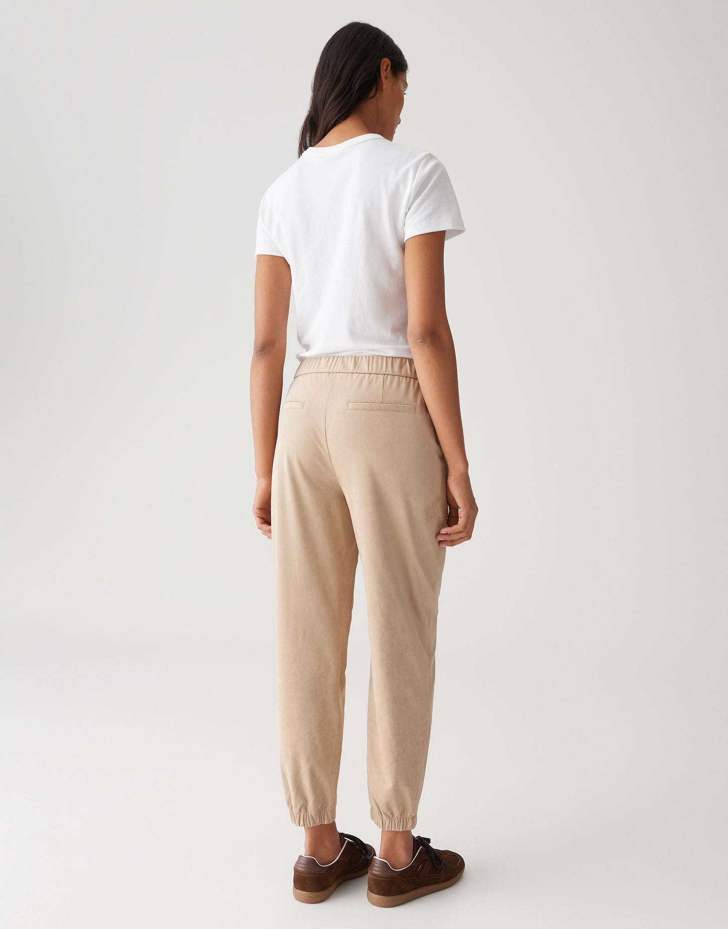Relaxed Fit Hose aus Velourslederimitat "Myha velour"