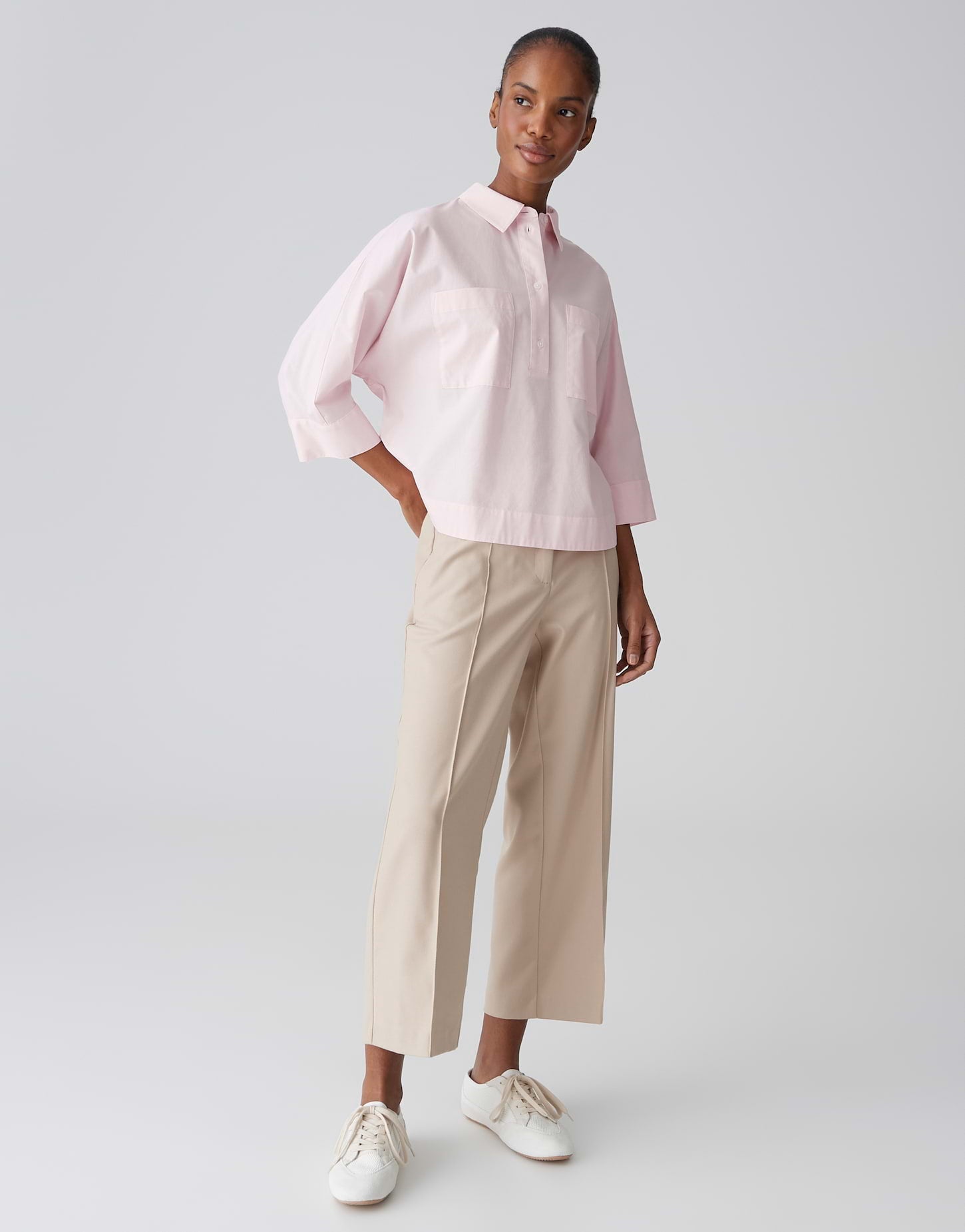 Neues Kurzarm-Polo im modernem Boxy-Chic