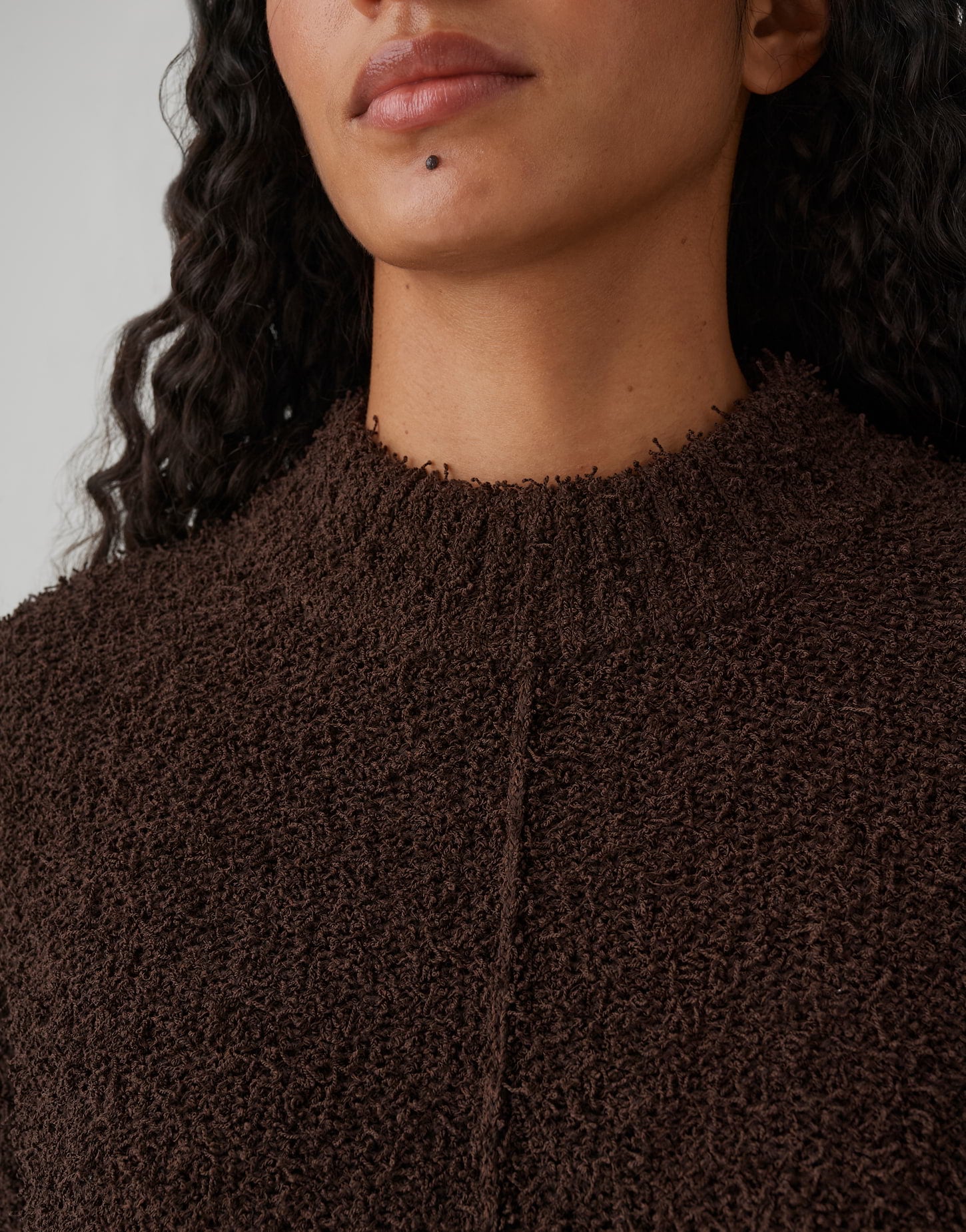Strickpullover aus flauschigem Effektgarn