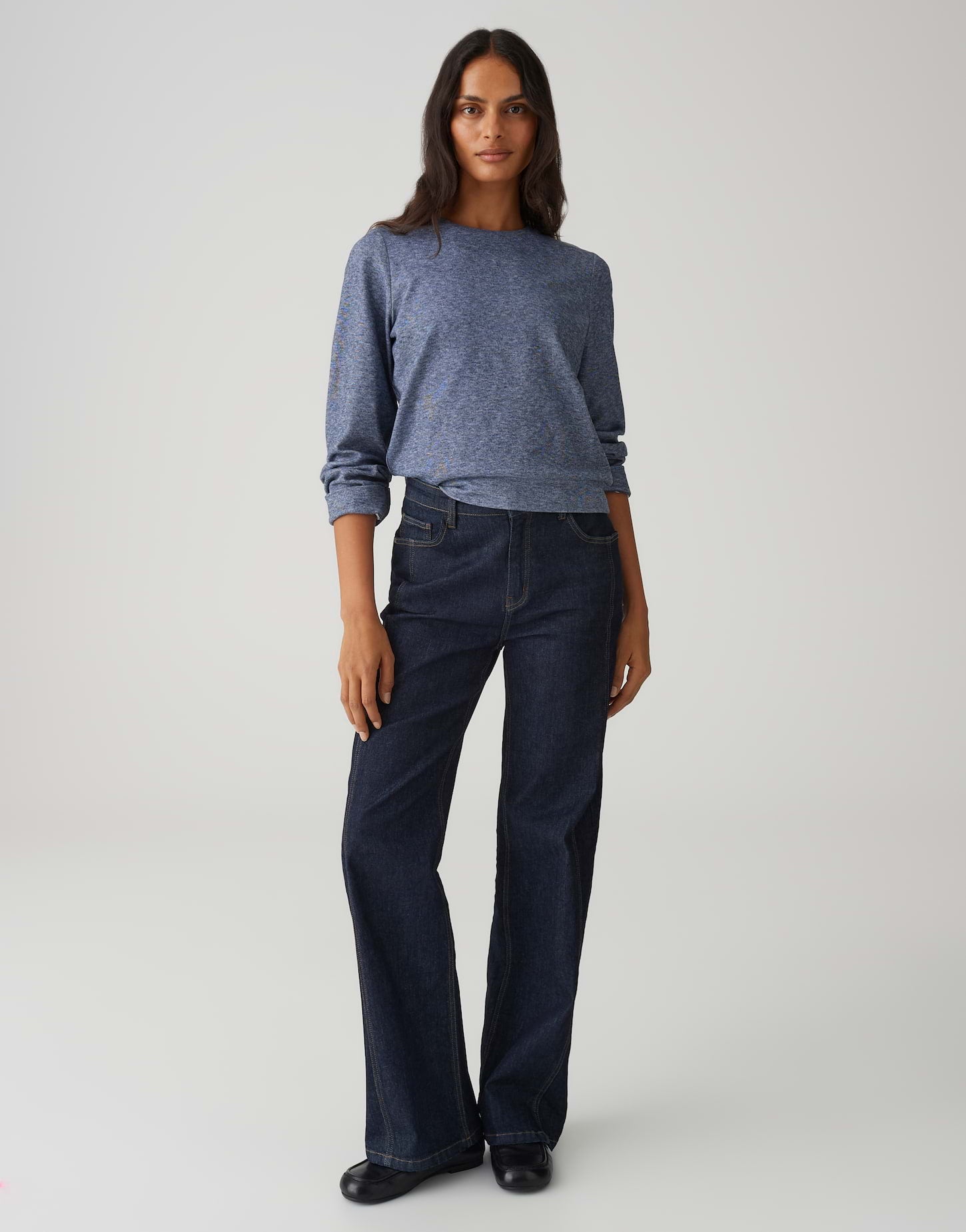 Longsleeve im Mélange-Look