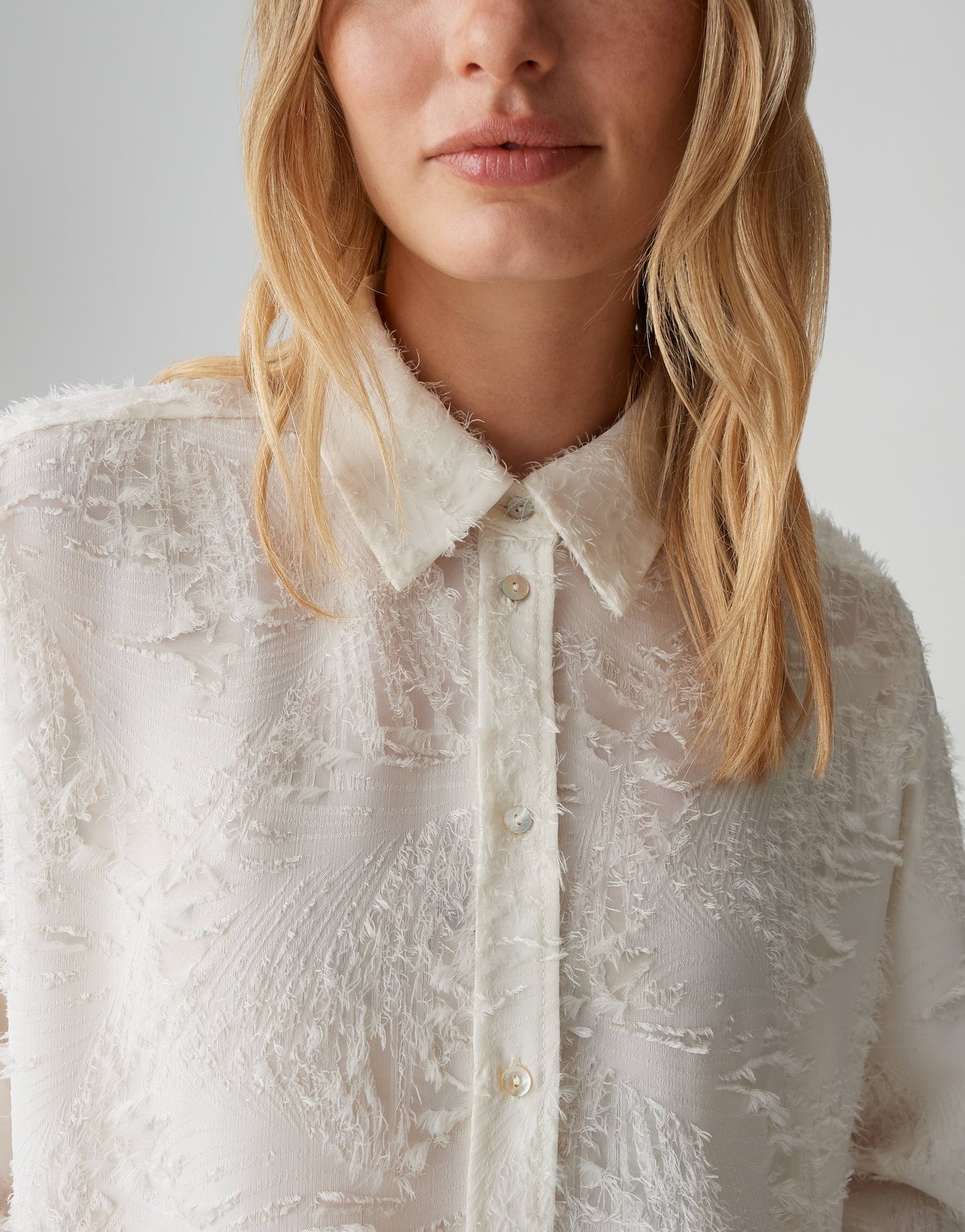 Feine Fil-Coupé Bluse