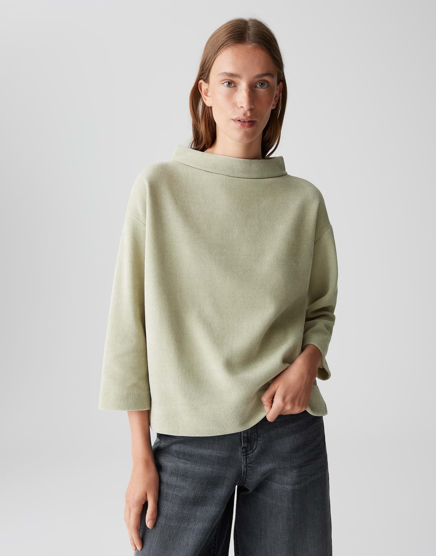 Sweatshirt mit U-Boot-Ausschnitt "Goheme"