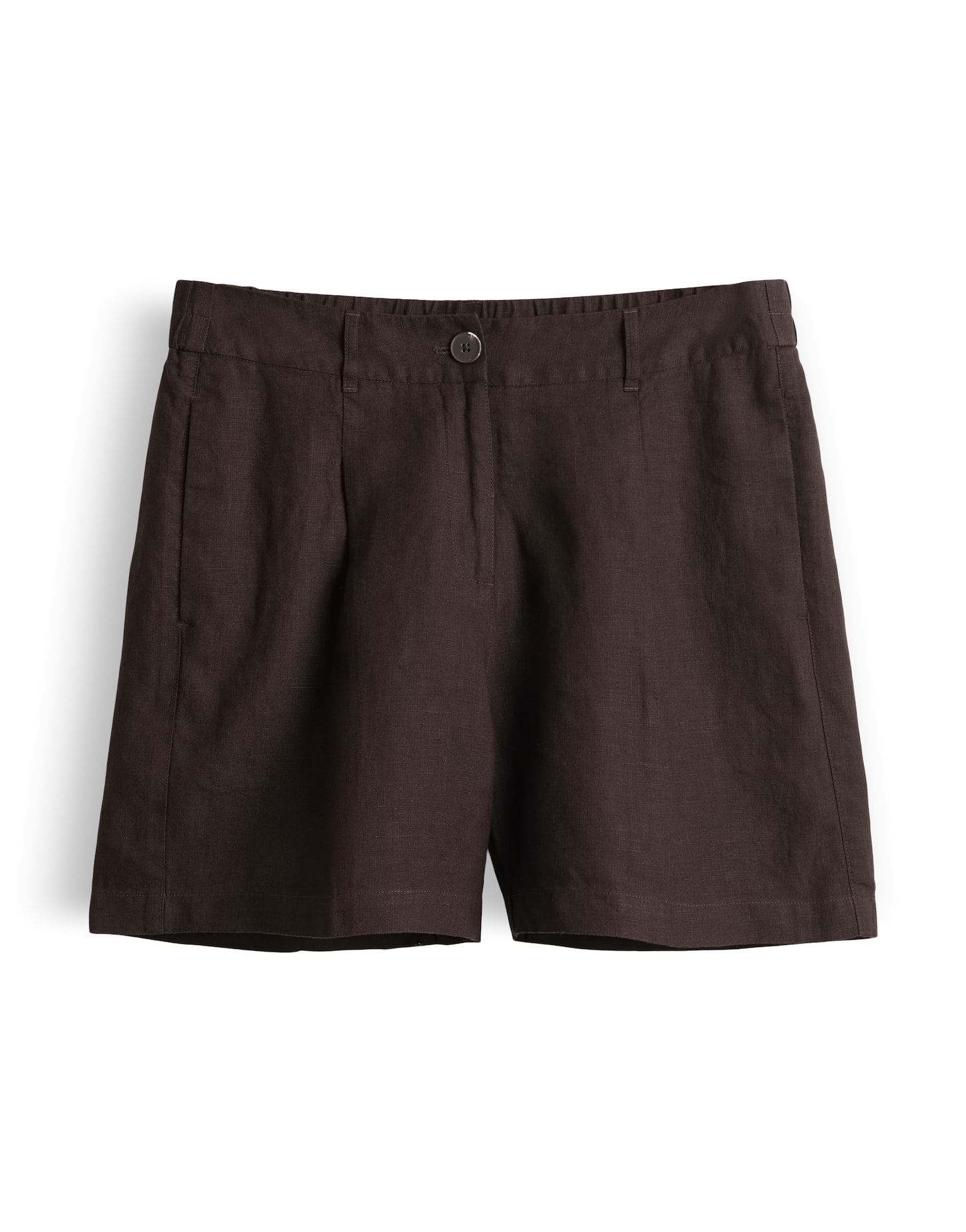 Deine Shorts mit natürlicher Leinenstruktur